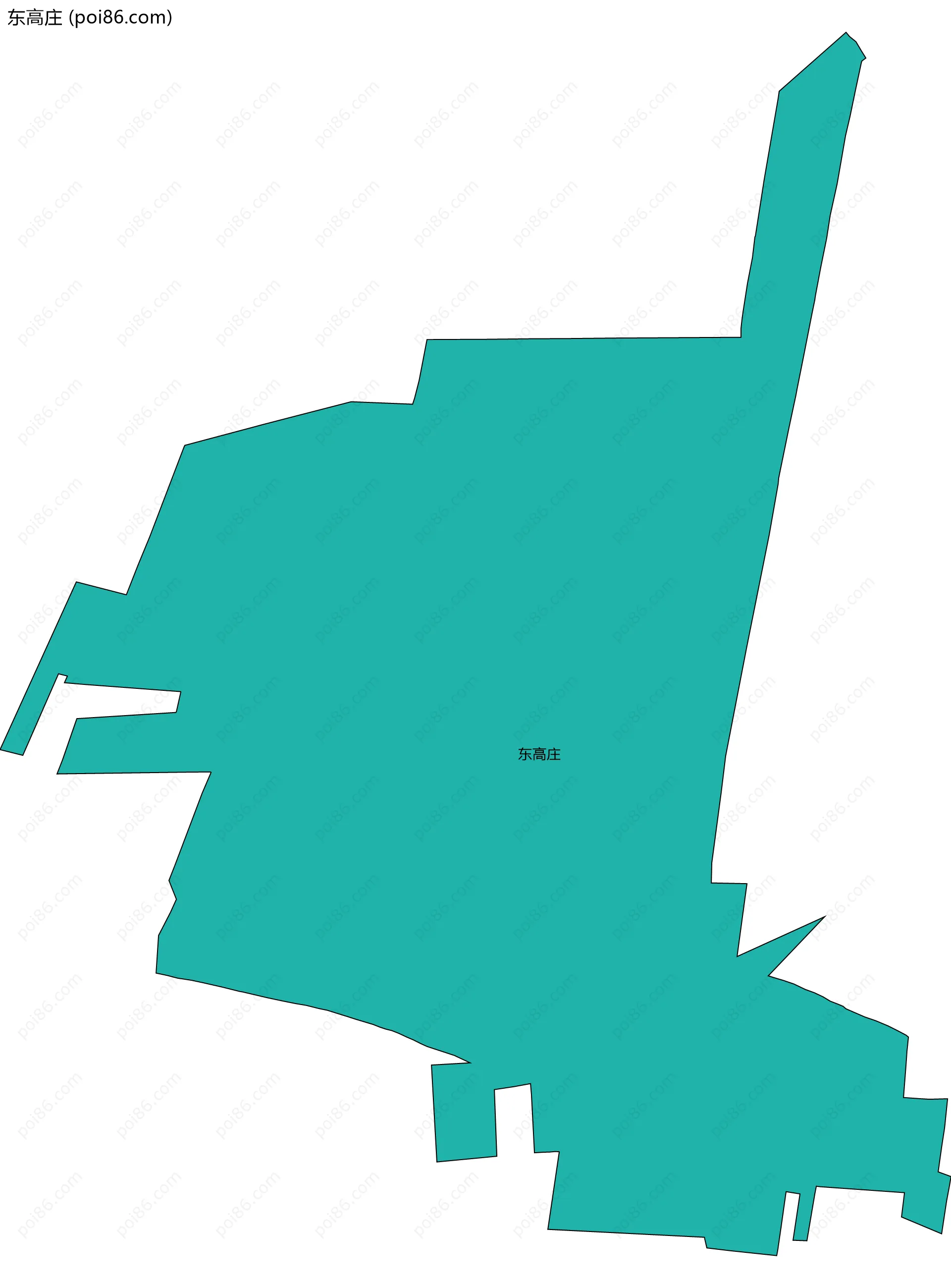 东高庄边界地图