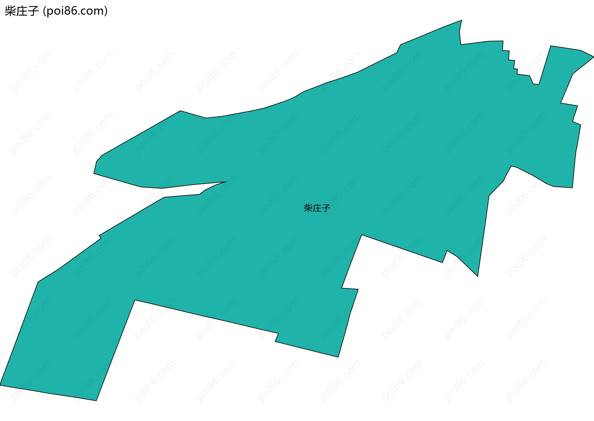 柴庄子边界地图