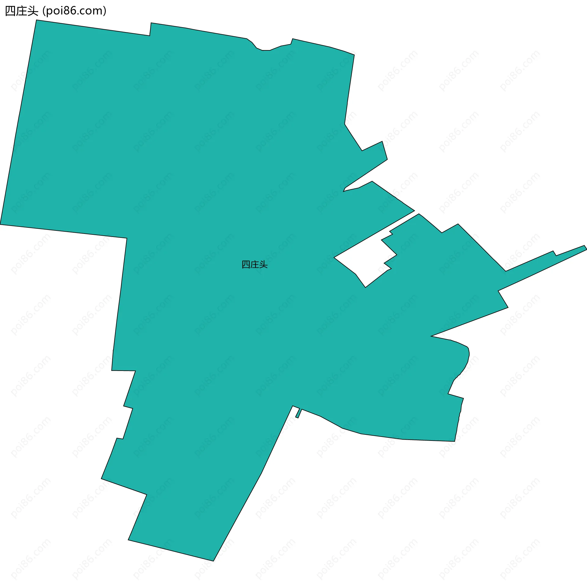 四庄头边界地图