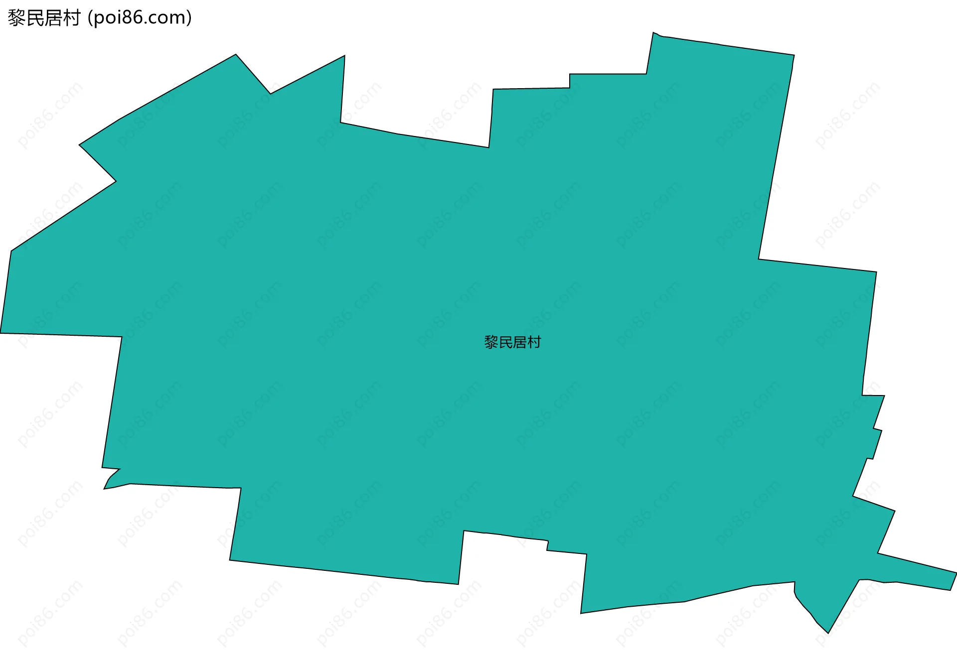 黎民居村边界地图