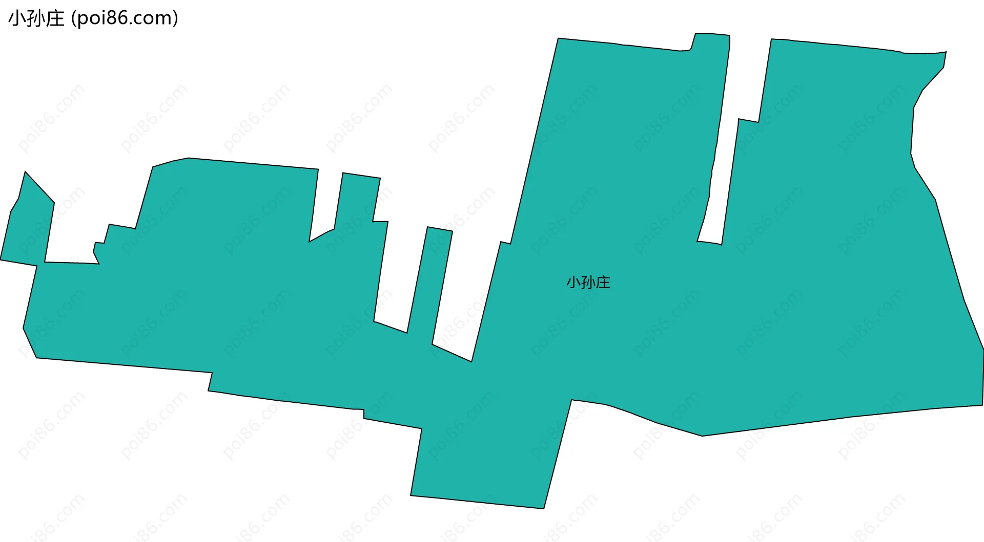 小孙庄边界地图