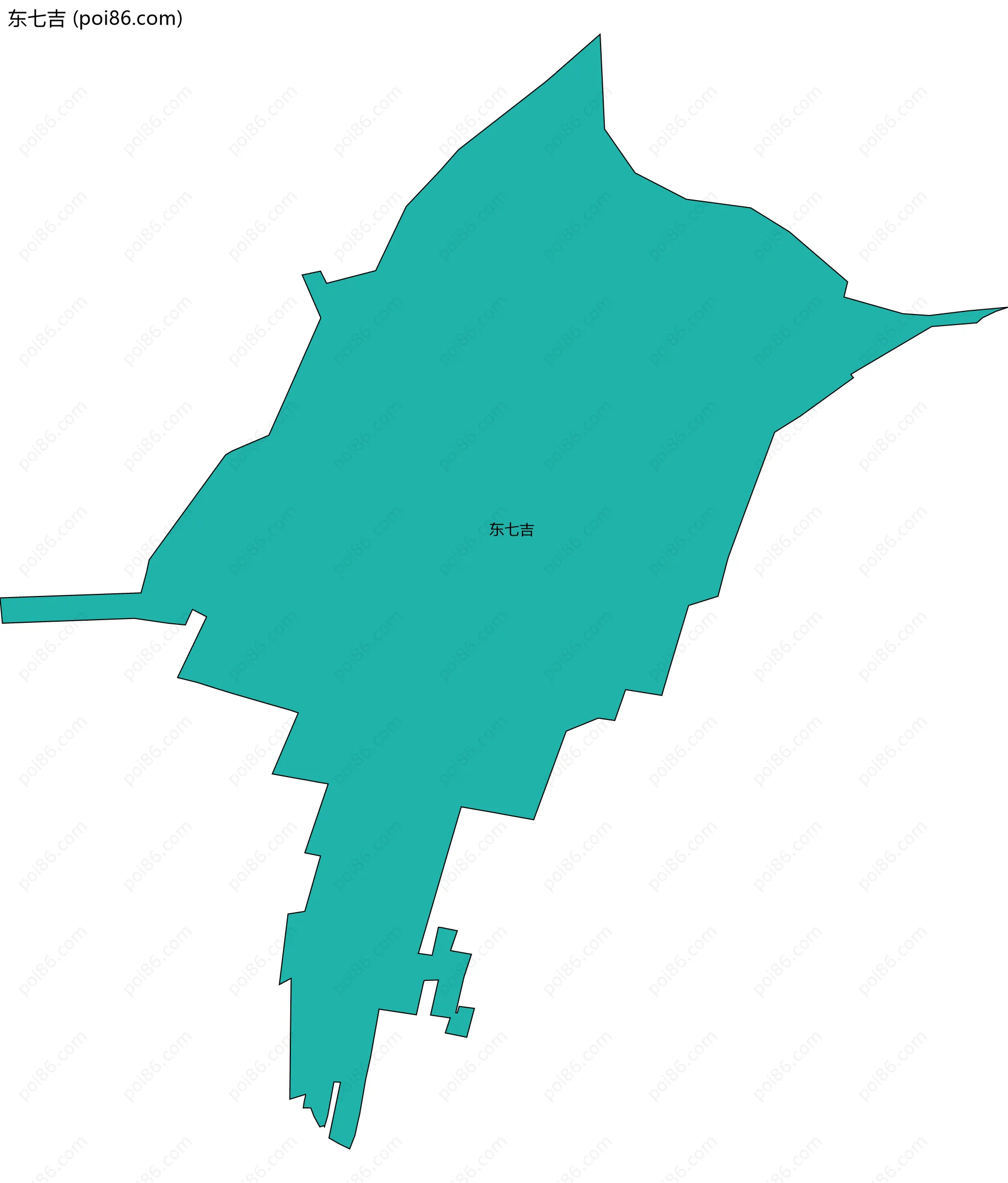 东七吉边界地图