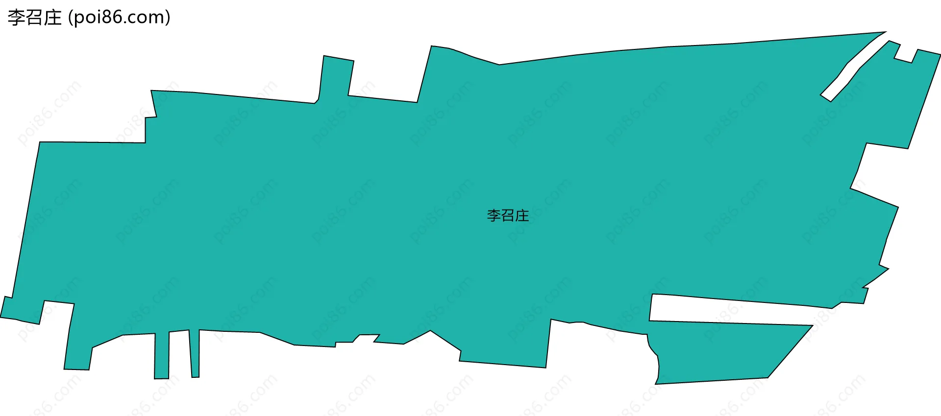 李召庄边界地图