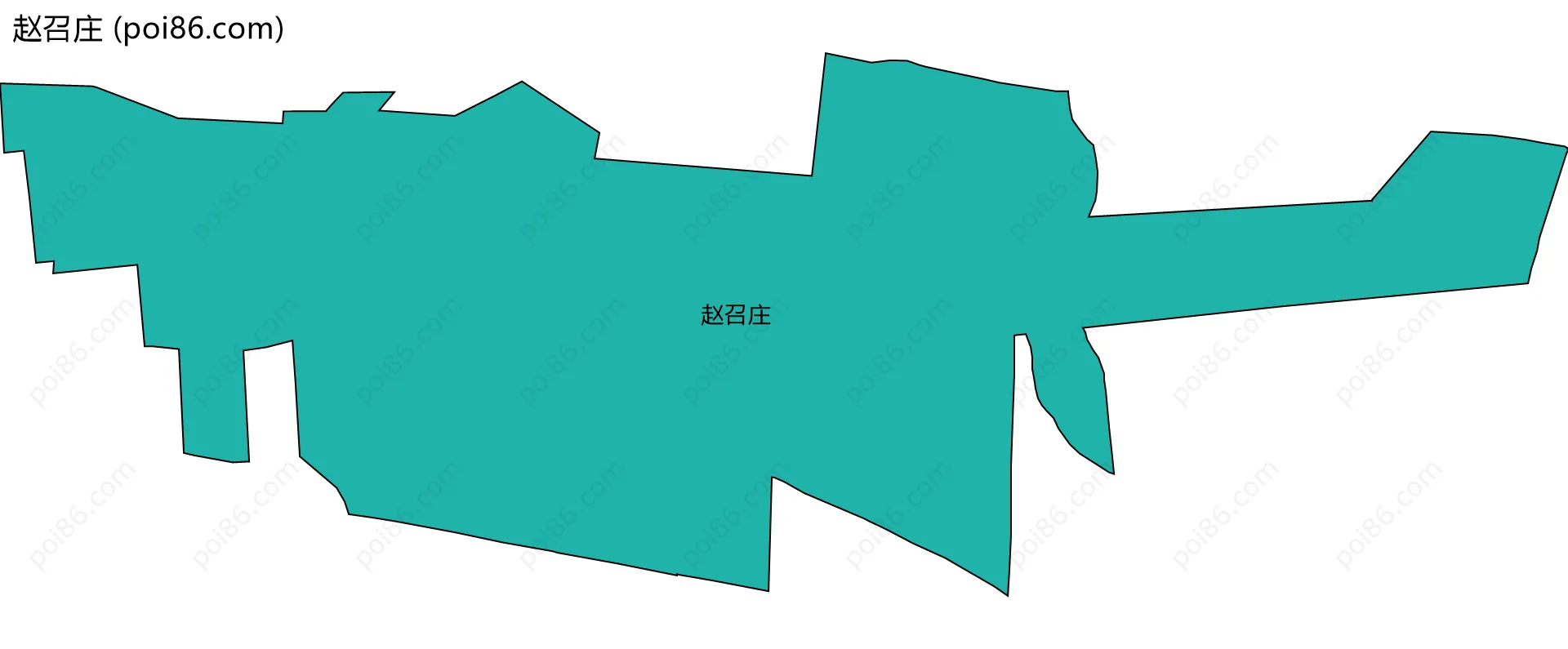 赵召庄边界地图