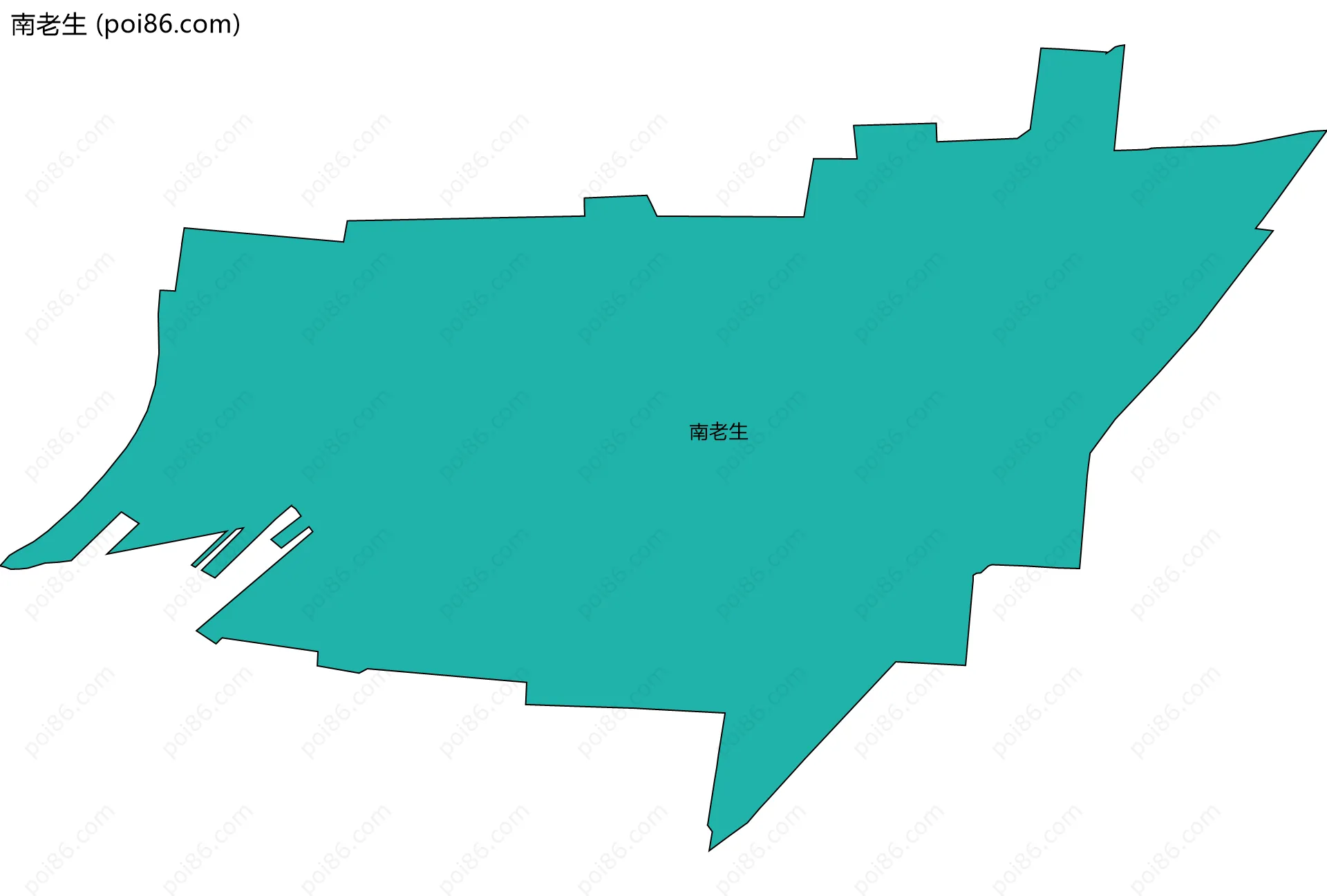 南老生边界地图