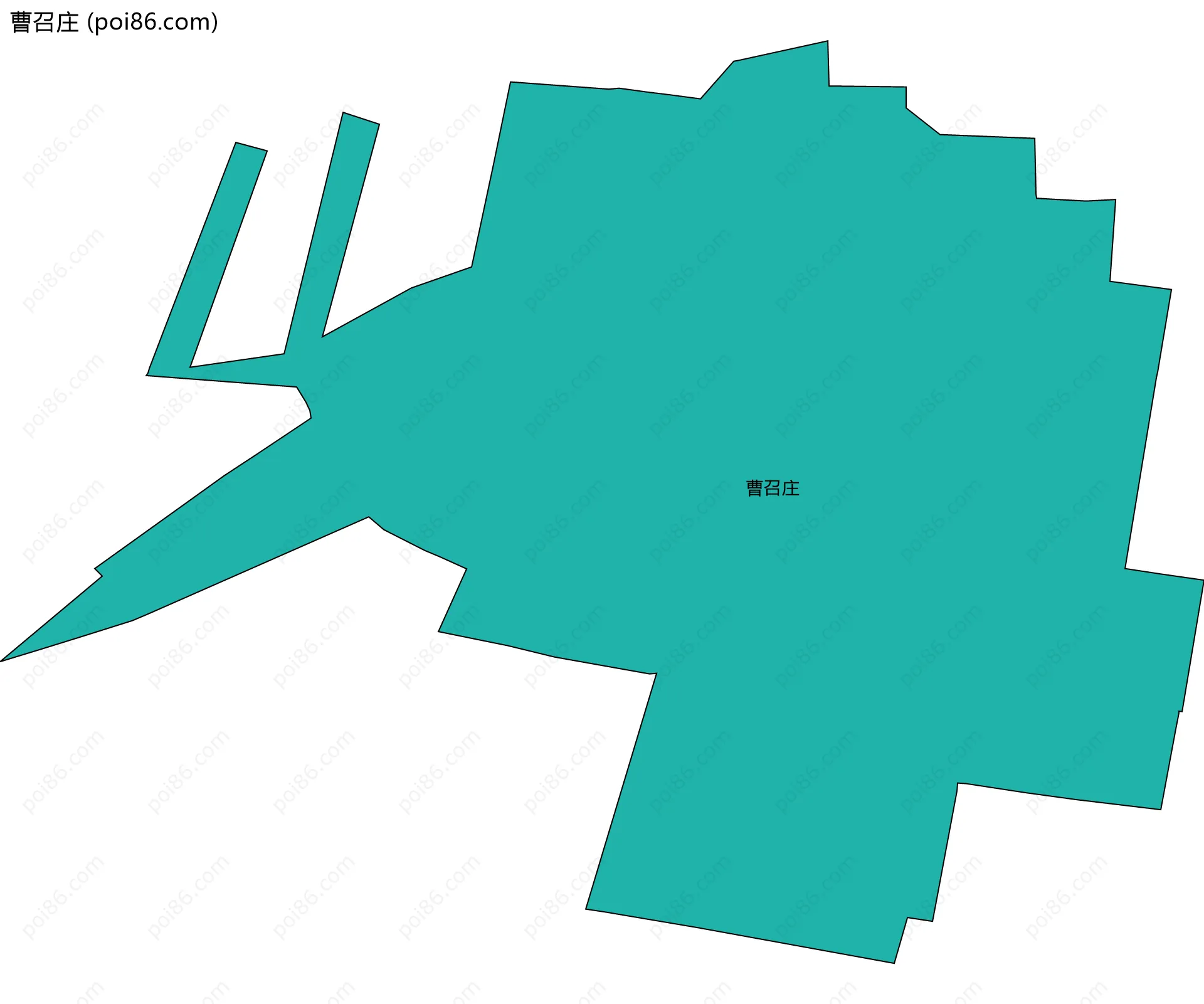 曹召庄边界地图