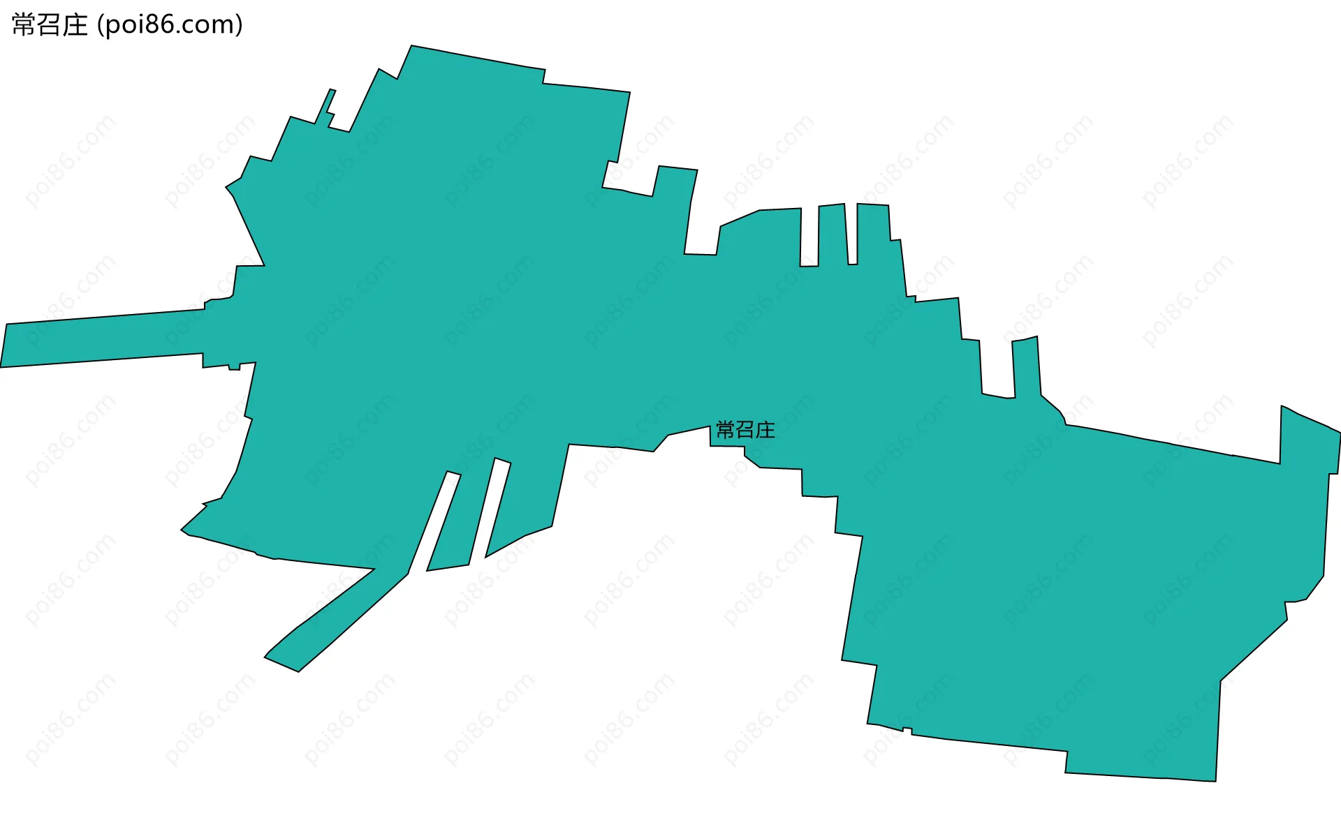 常召庄边界地图