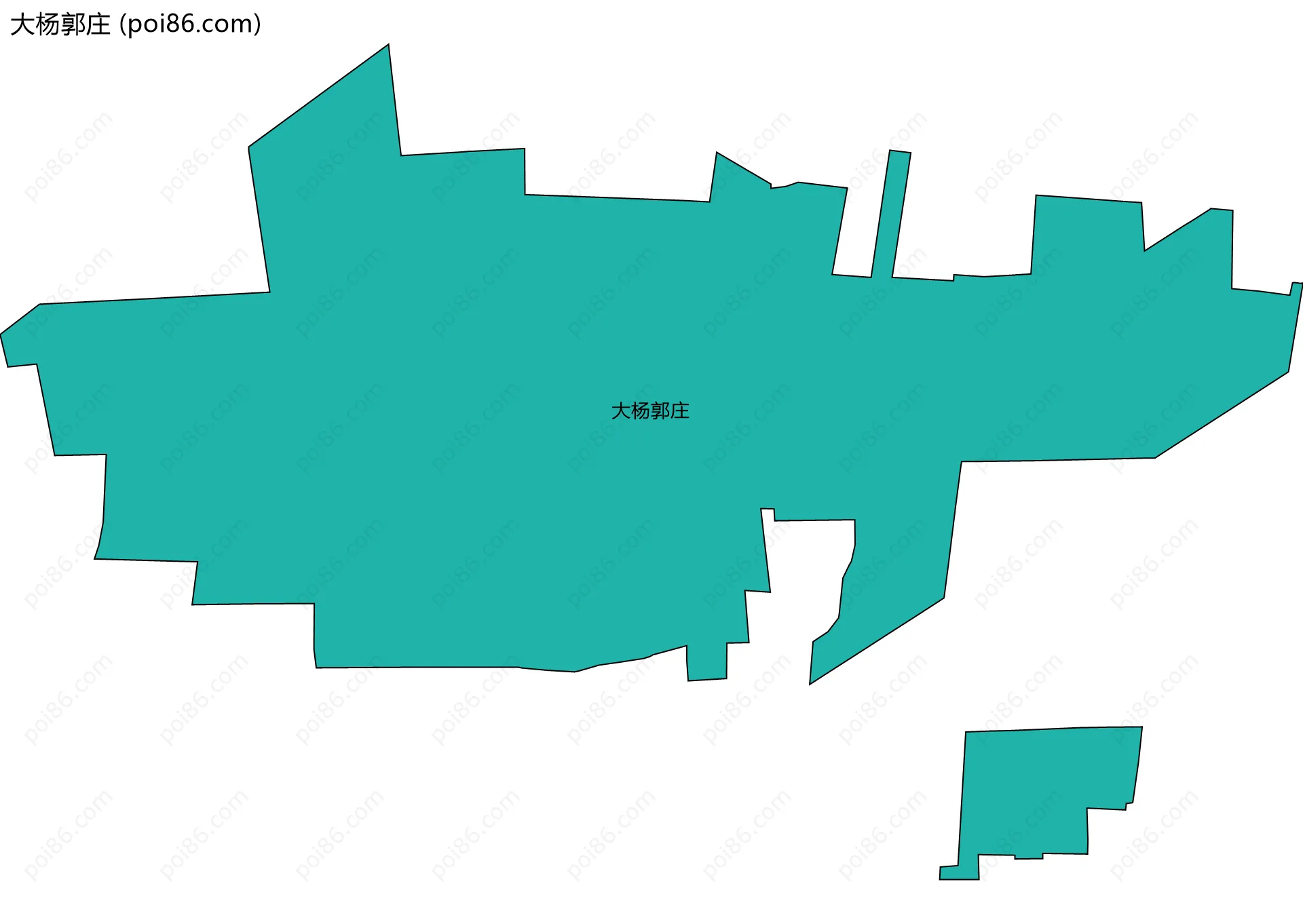 大杨郭庄边界地图