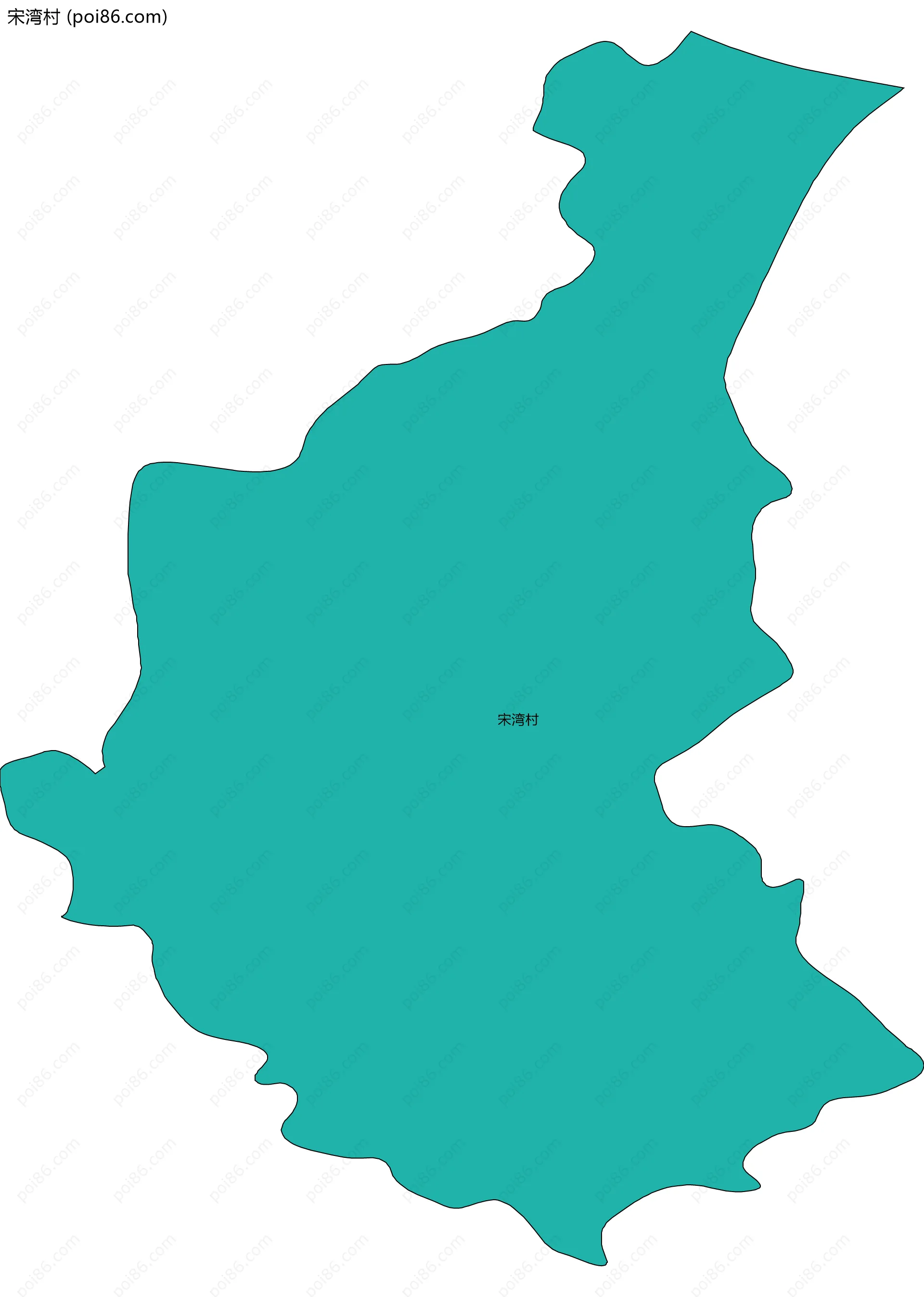 宋湾村边界地图