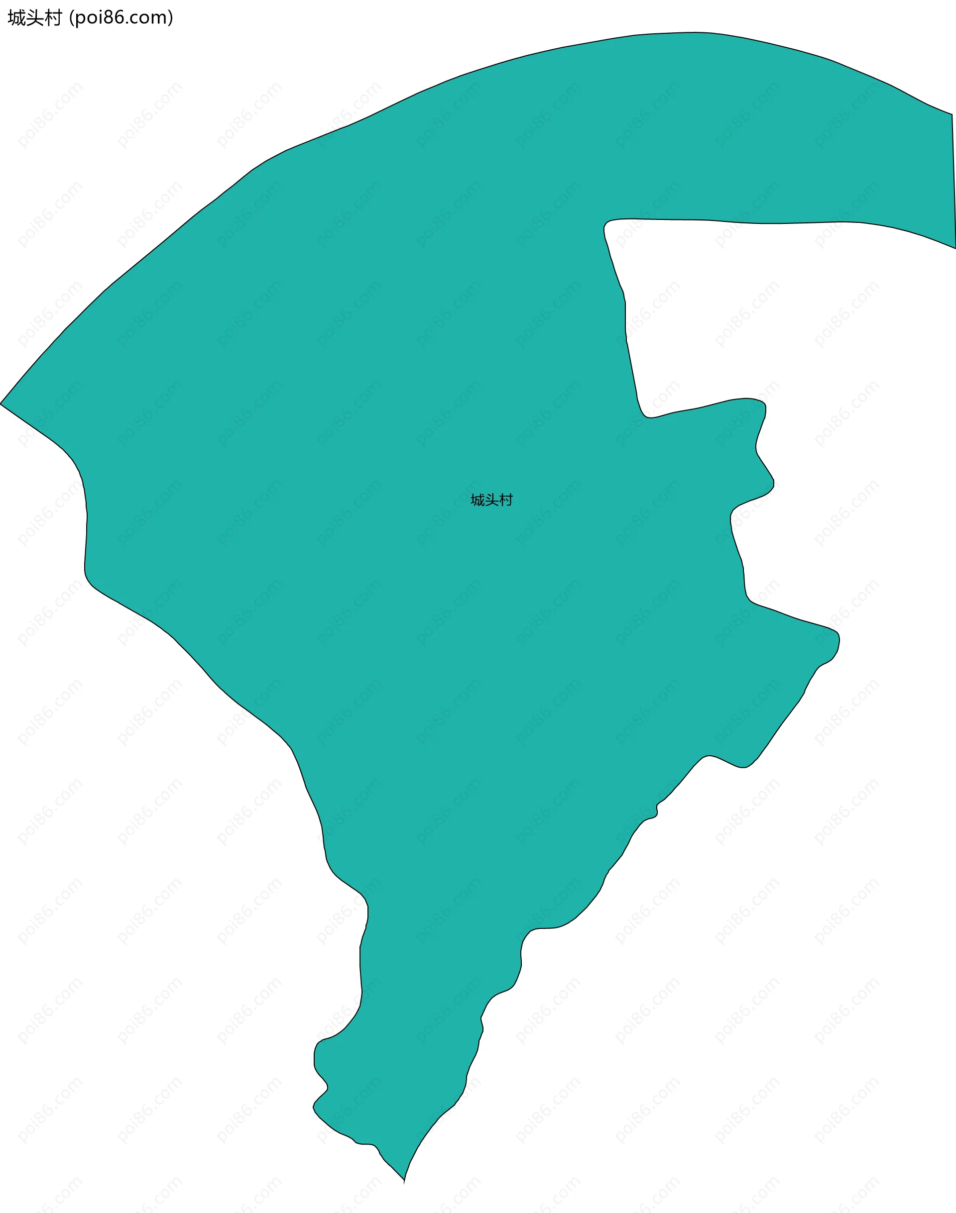 城头村边界地图