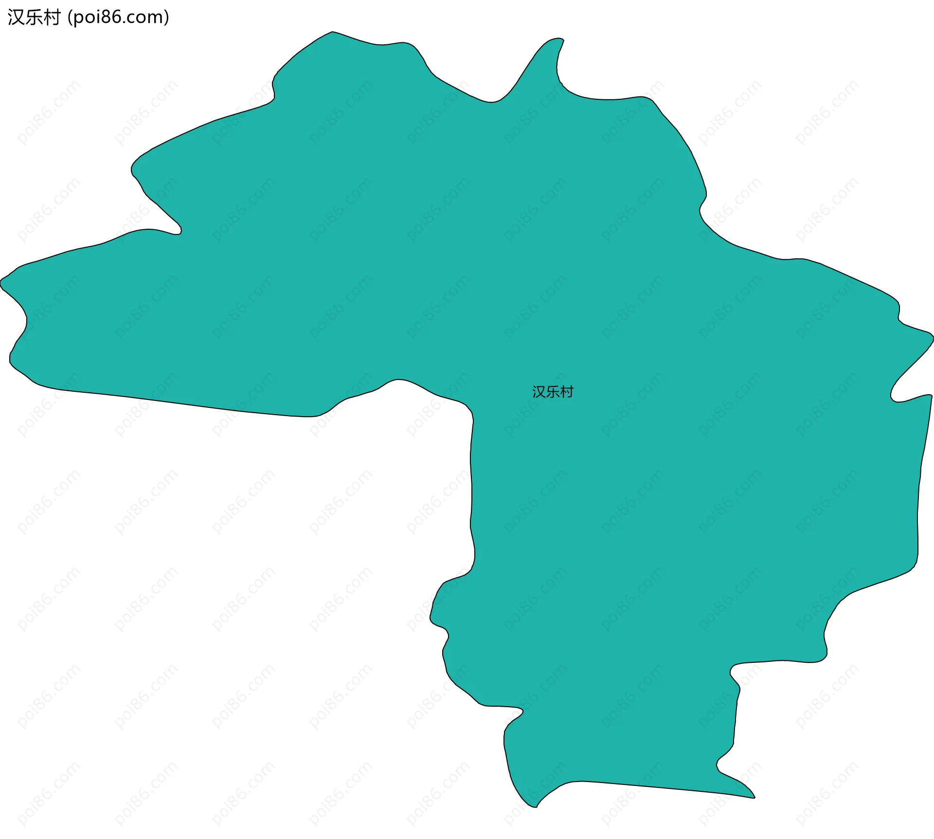 汉乐村边界地图