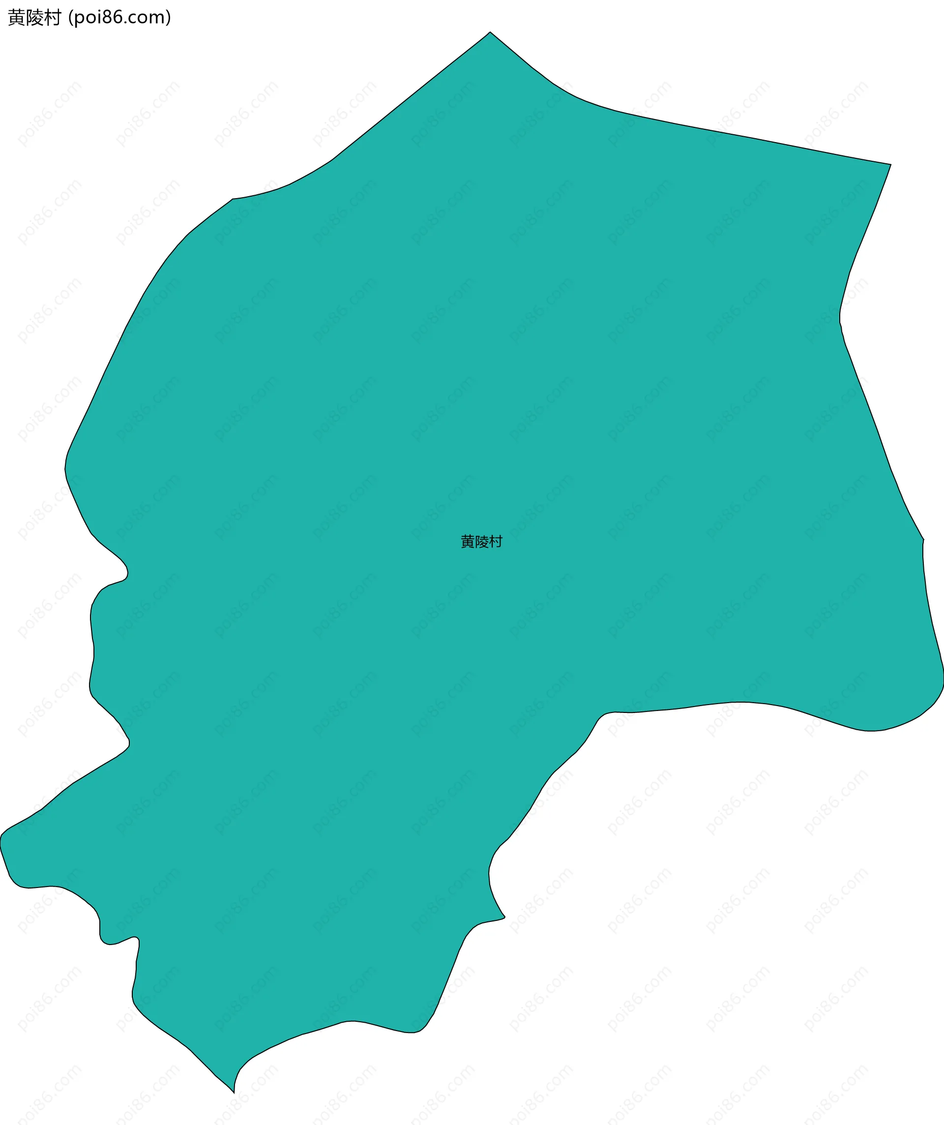 黄陵村边界地图