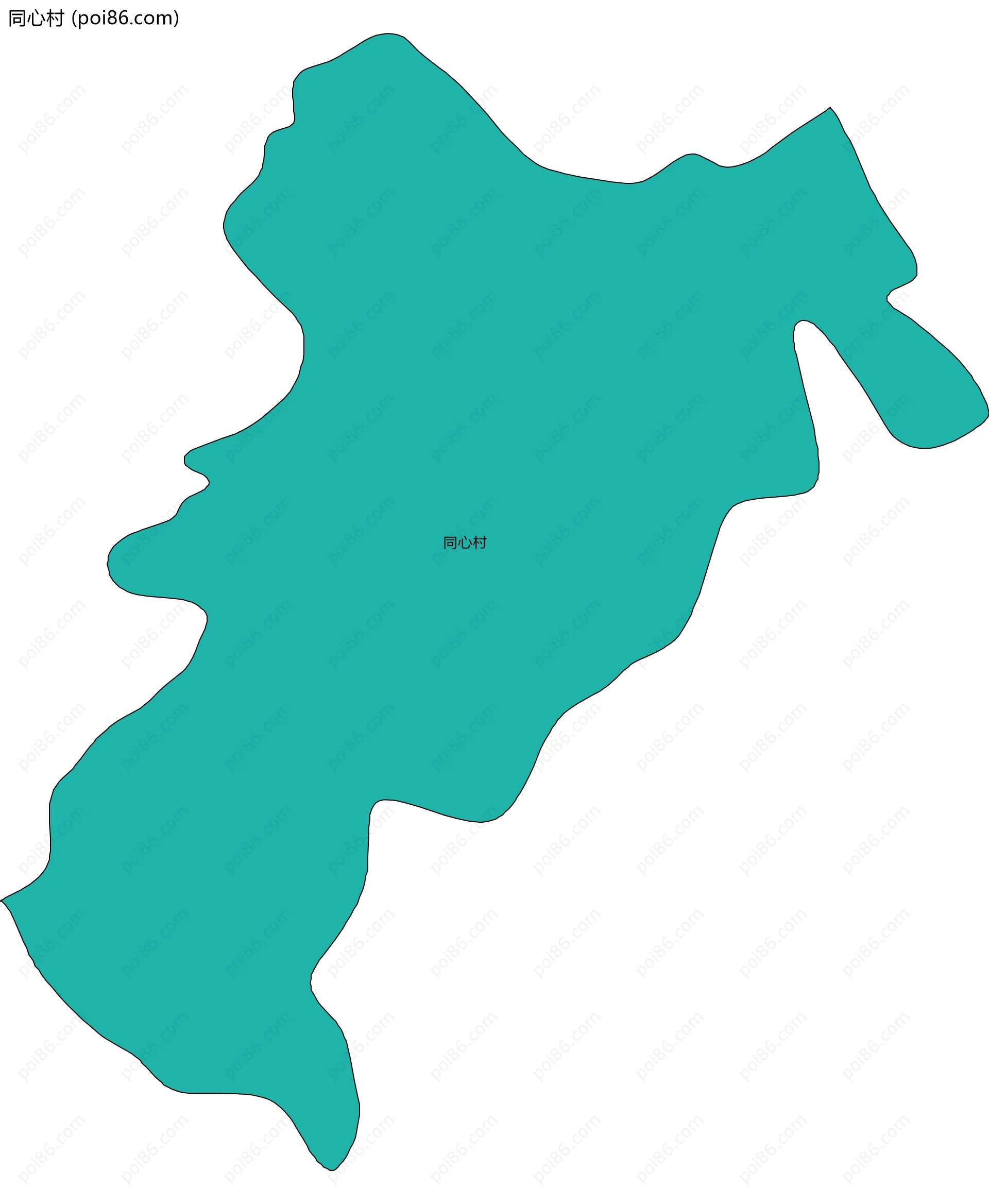 同心村边界地图