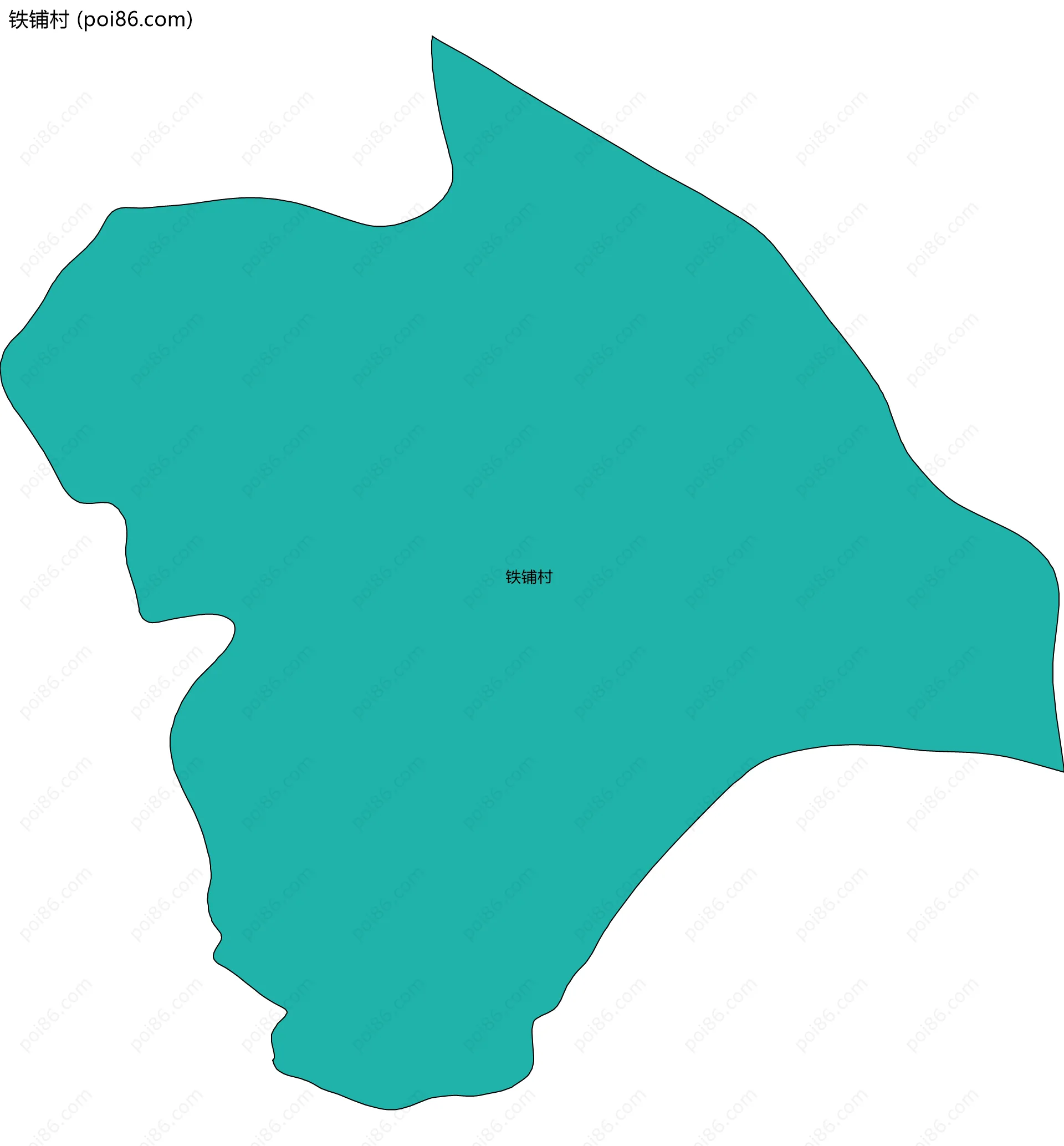 铁铺村边界地图