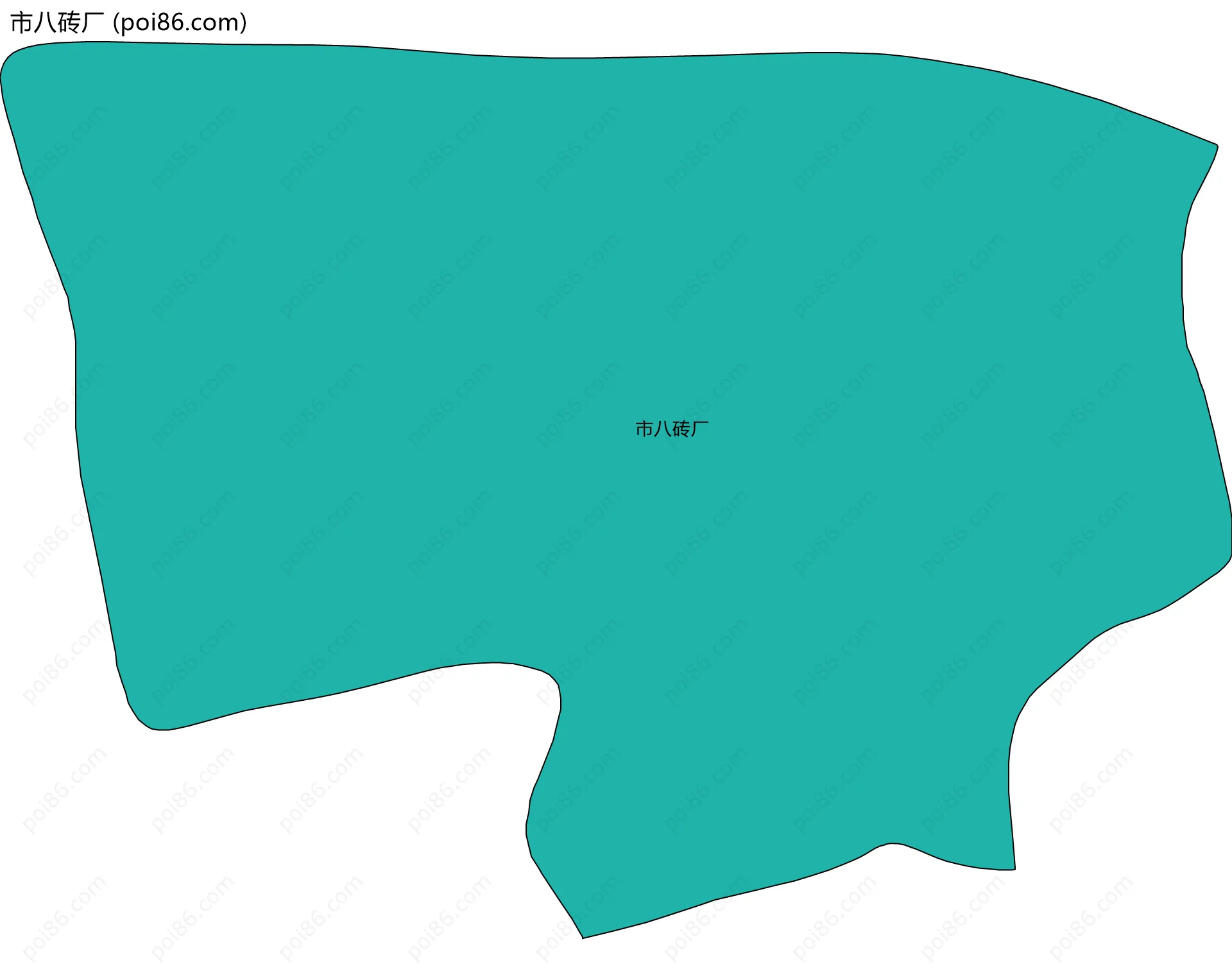 市八砖厂边界地图