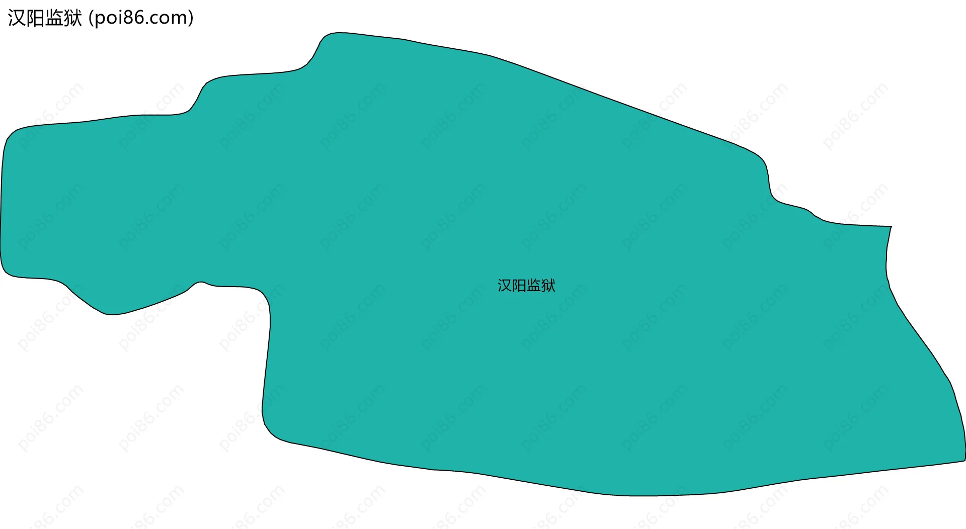 汉阳监狱边界地图