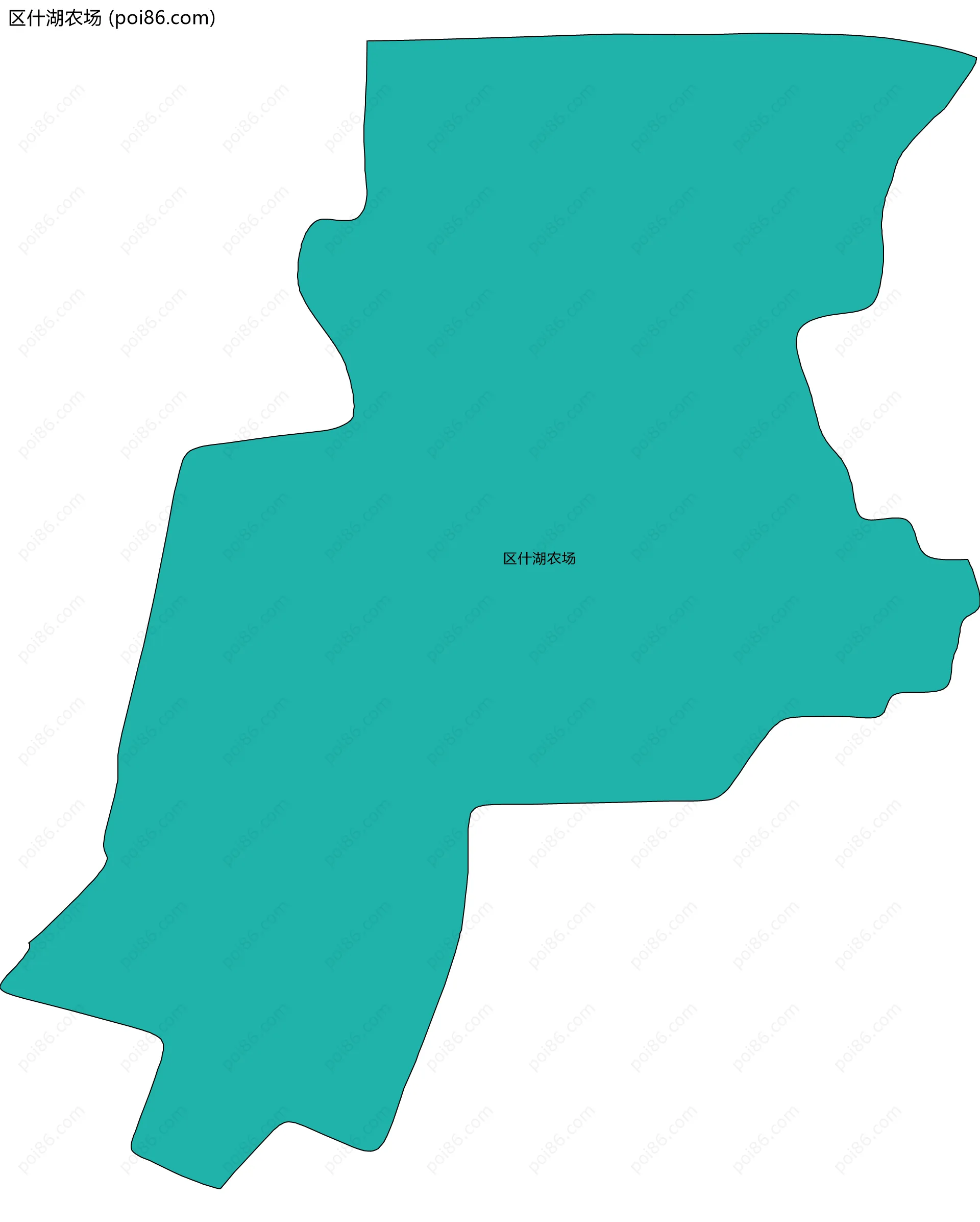 区什湖农场边界地图