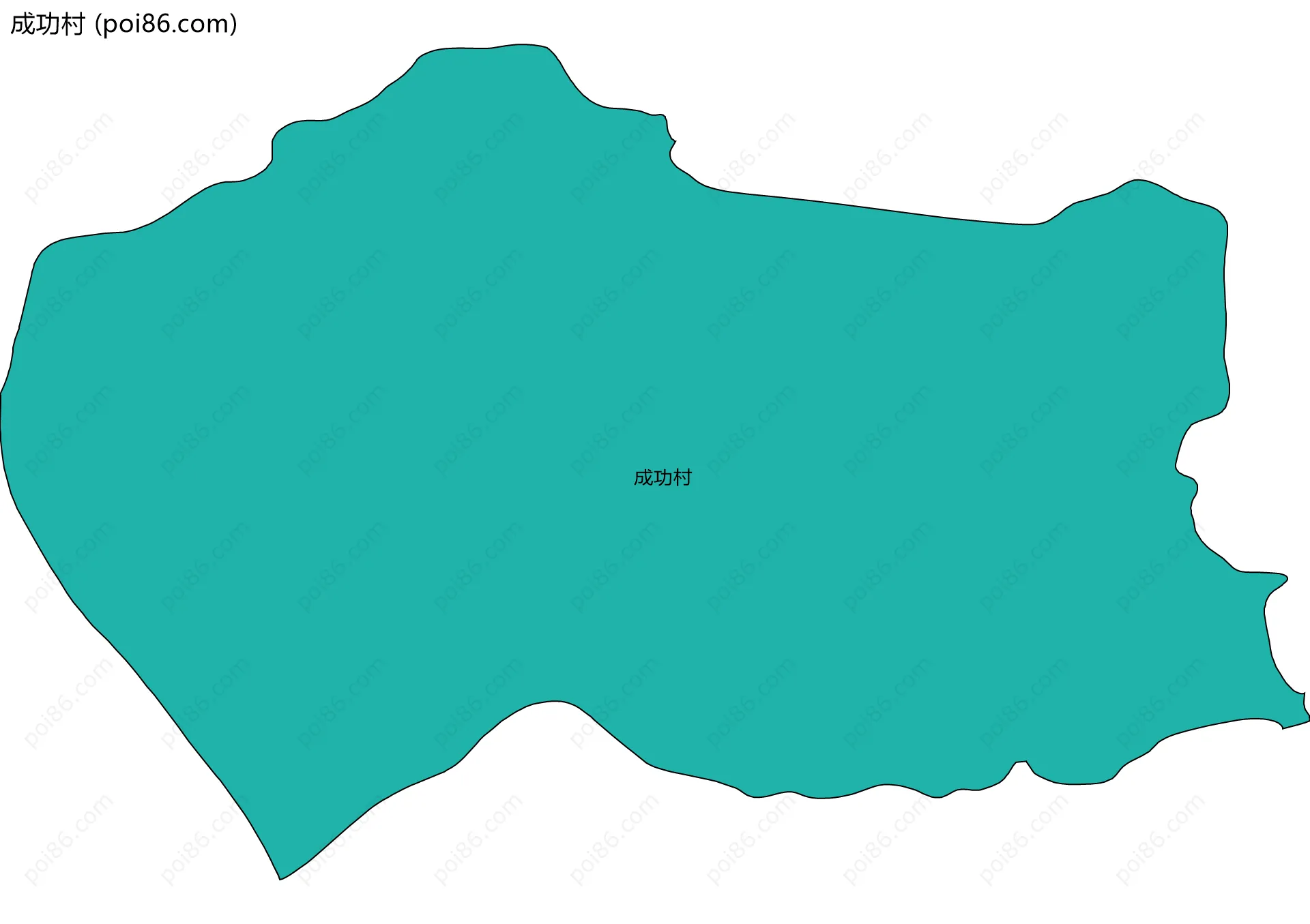 成功村边界地图