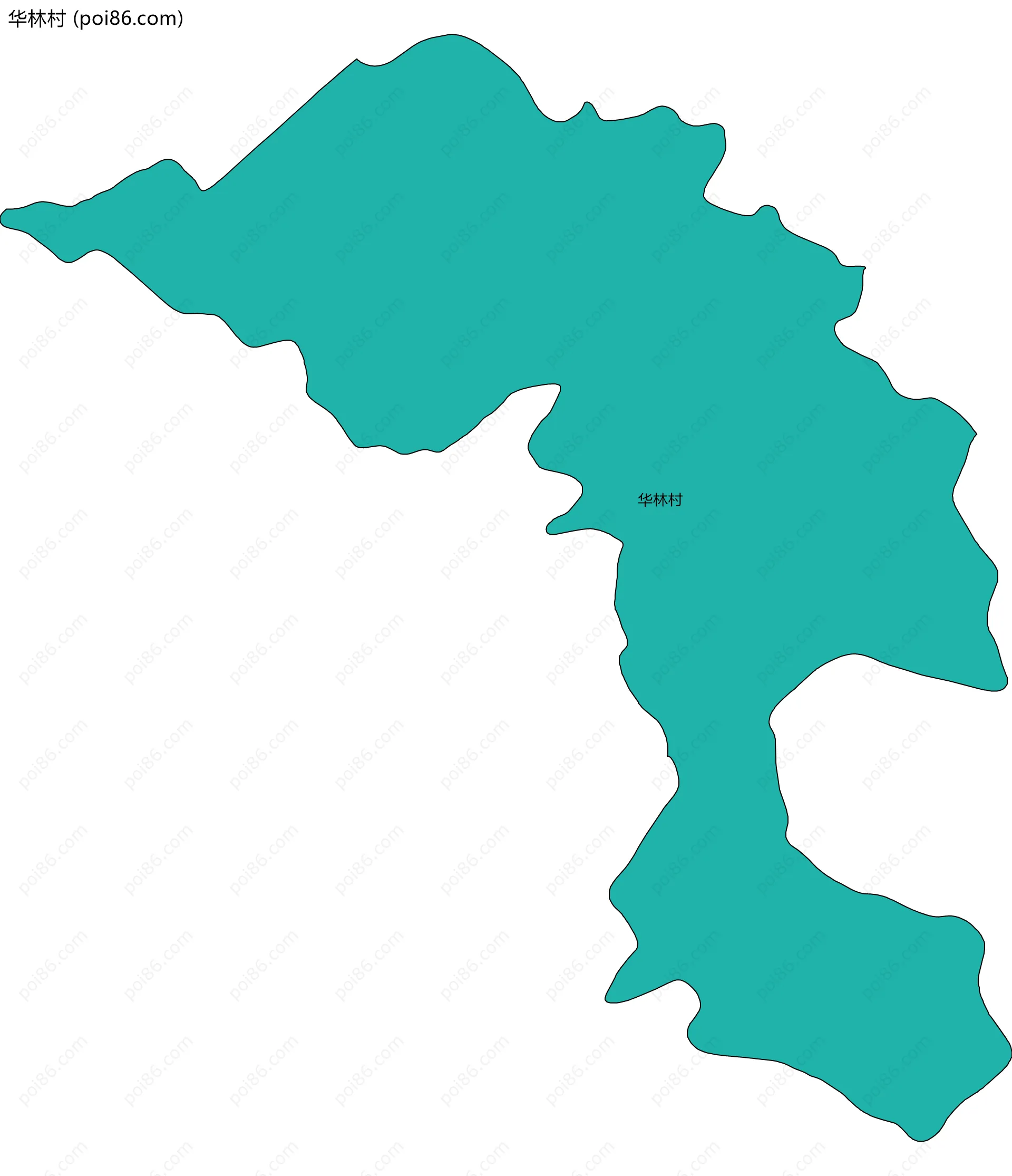 华林村边界地图