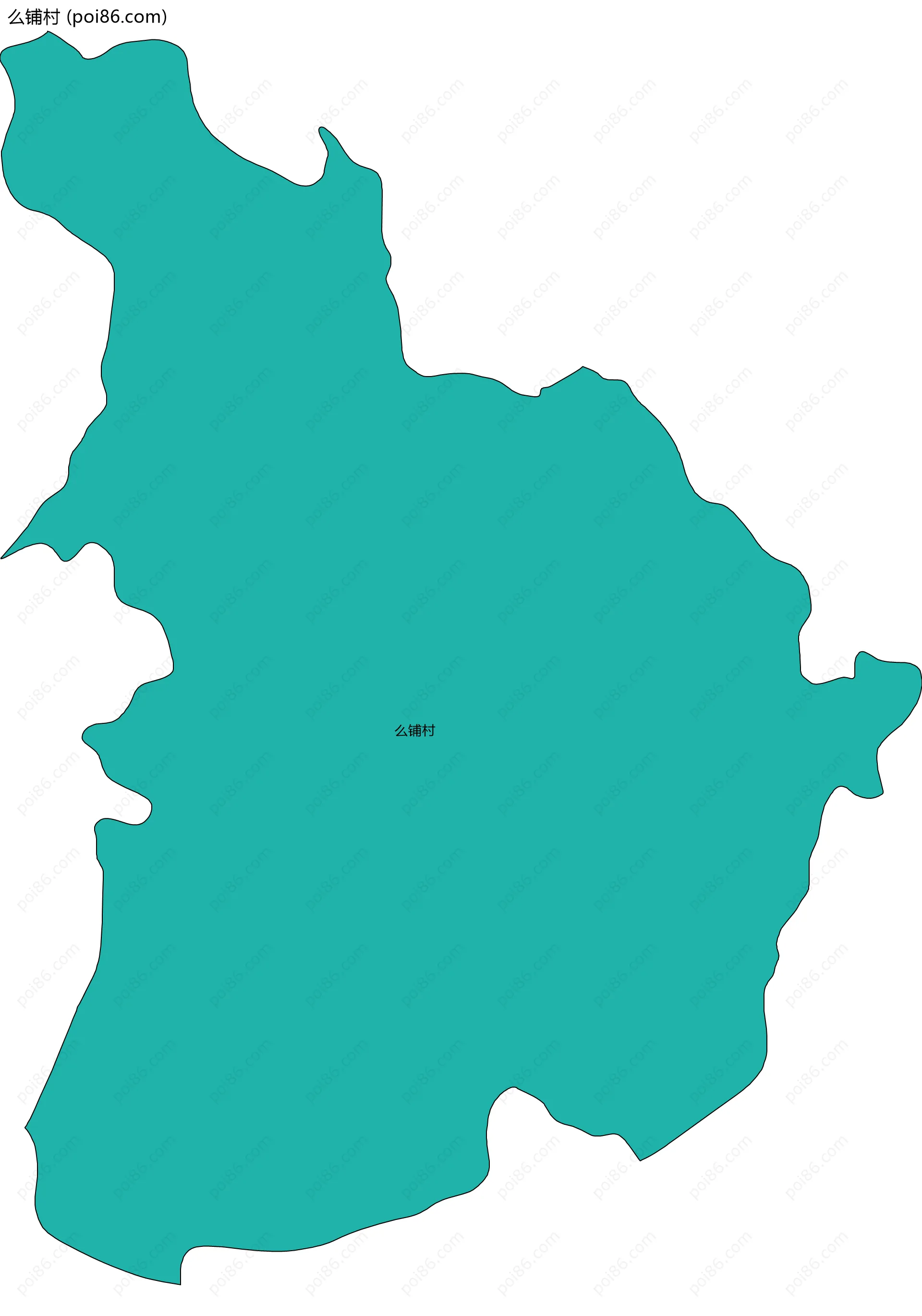 么铺村边界地图