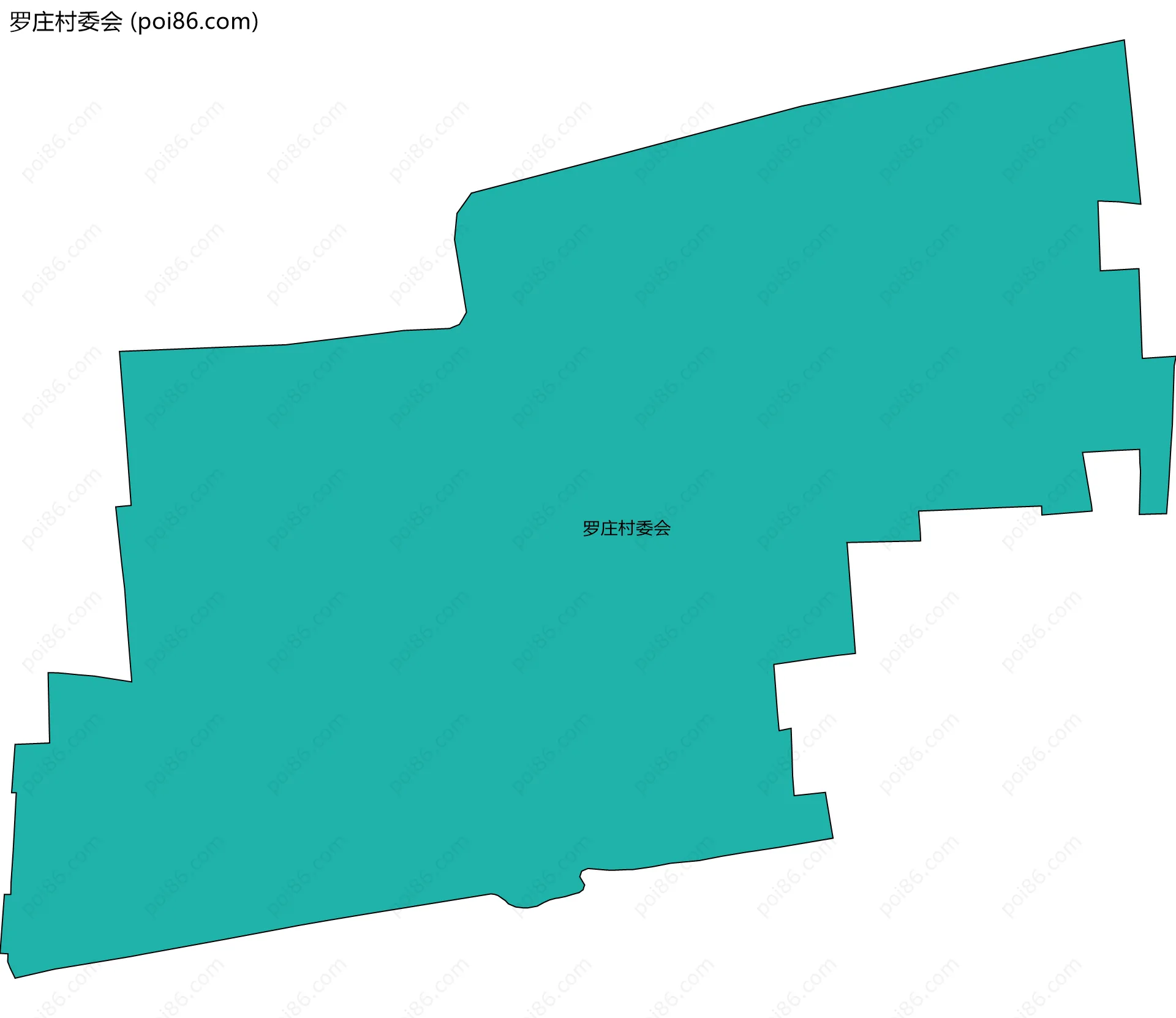 罗庄村委会边界地图