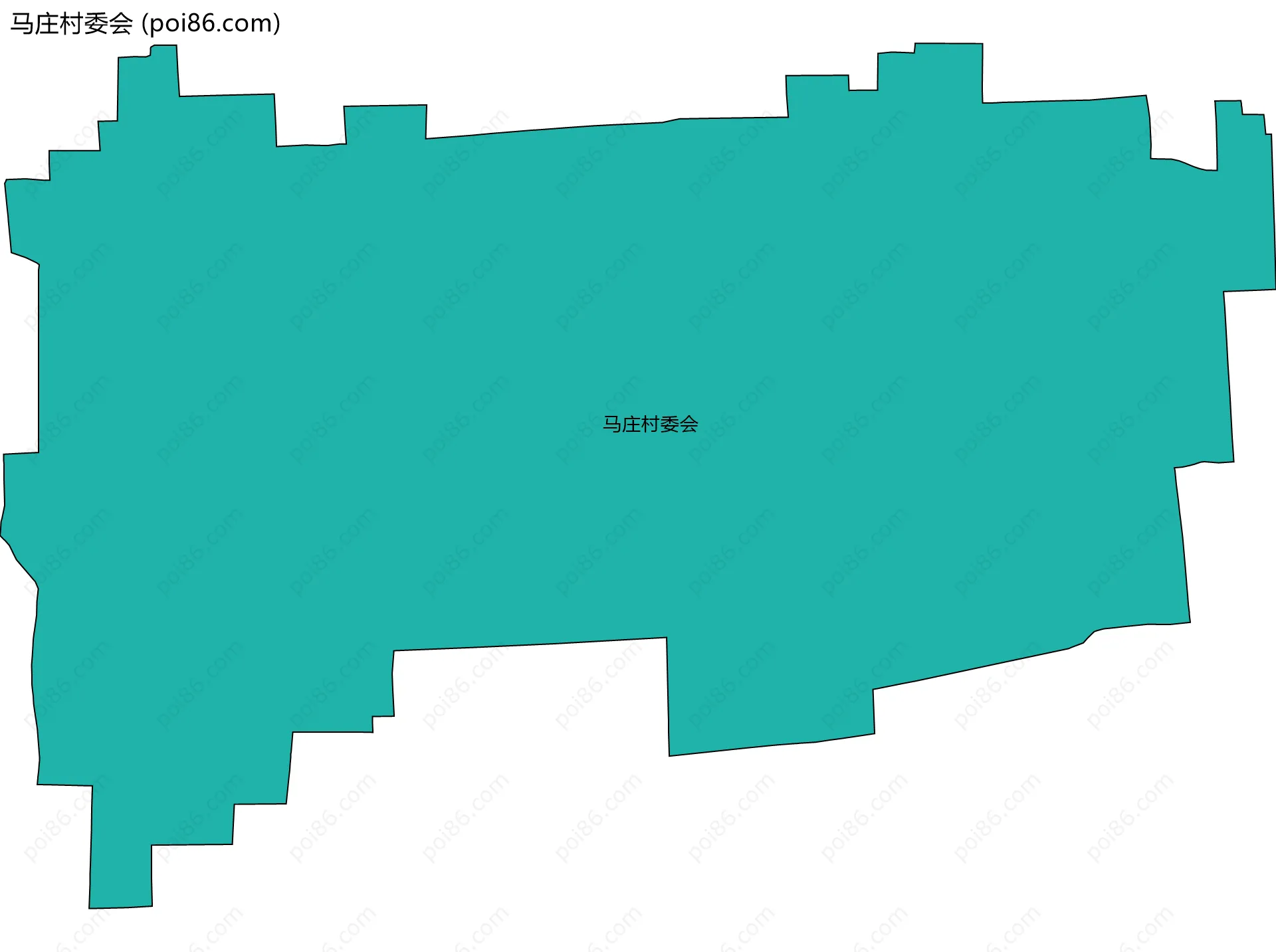 马庄村委会边界地图