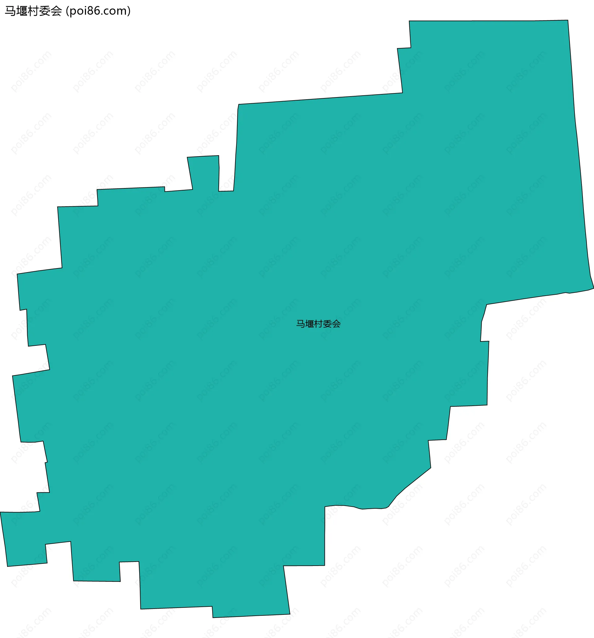 马堰村委会边界地图