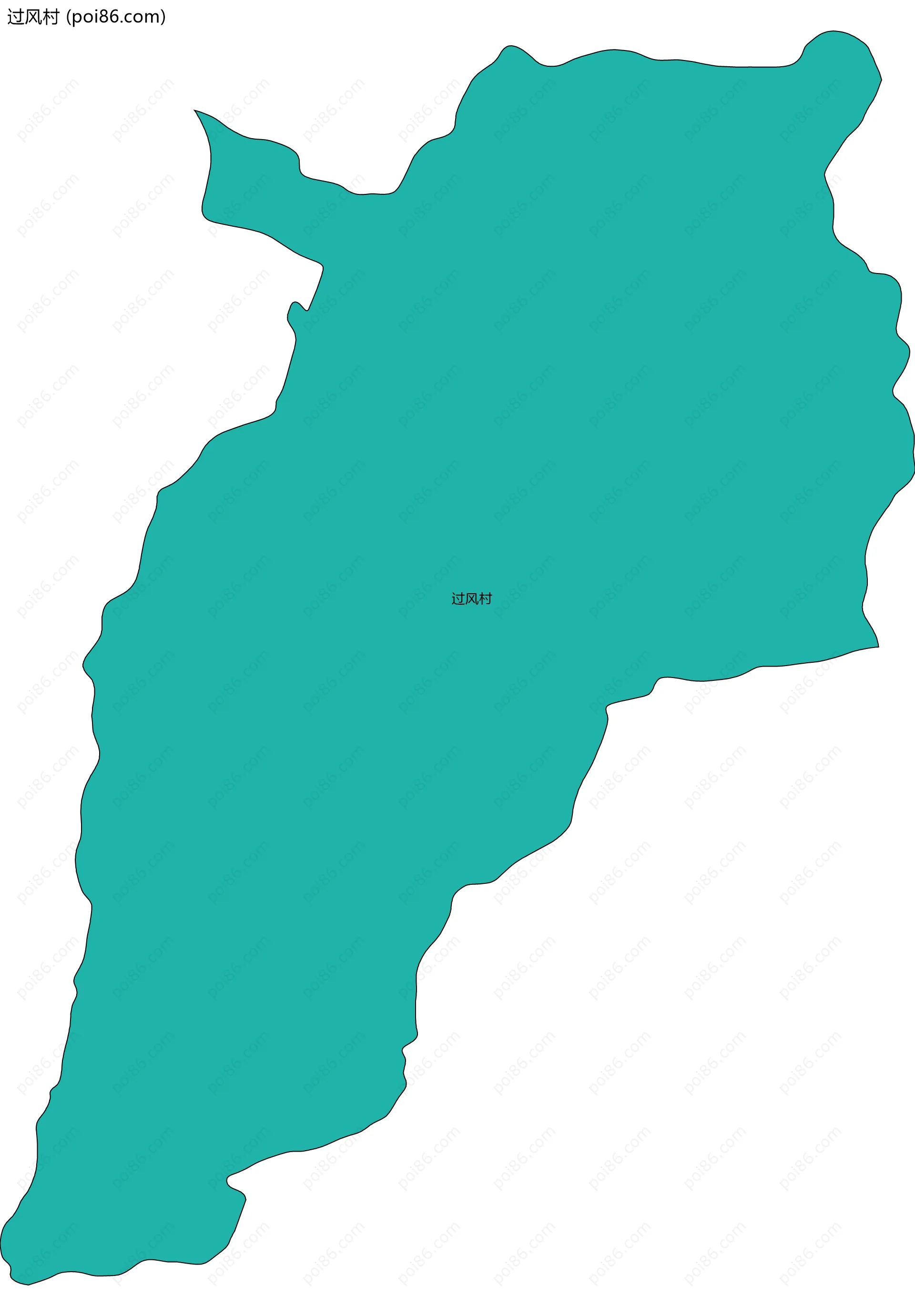 过风村边界地图