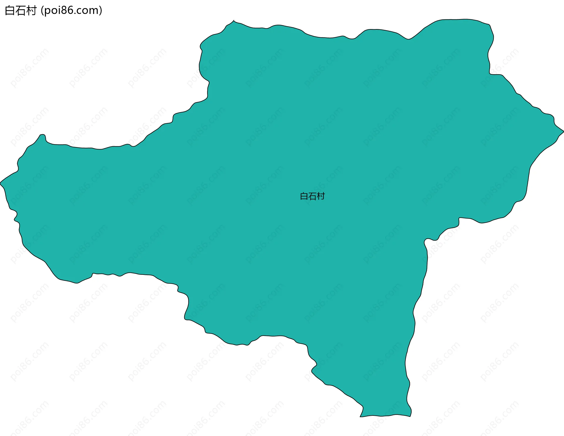 白石村边界地图