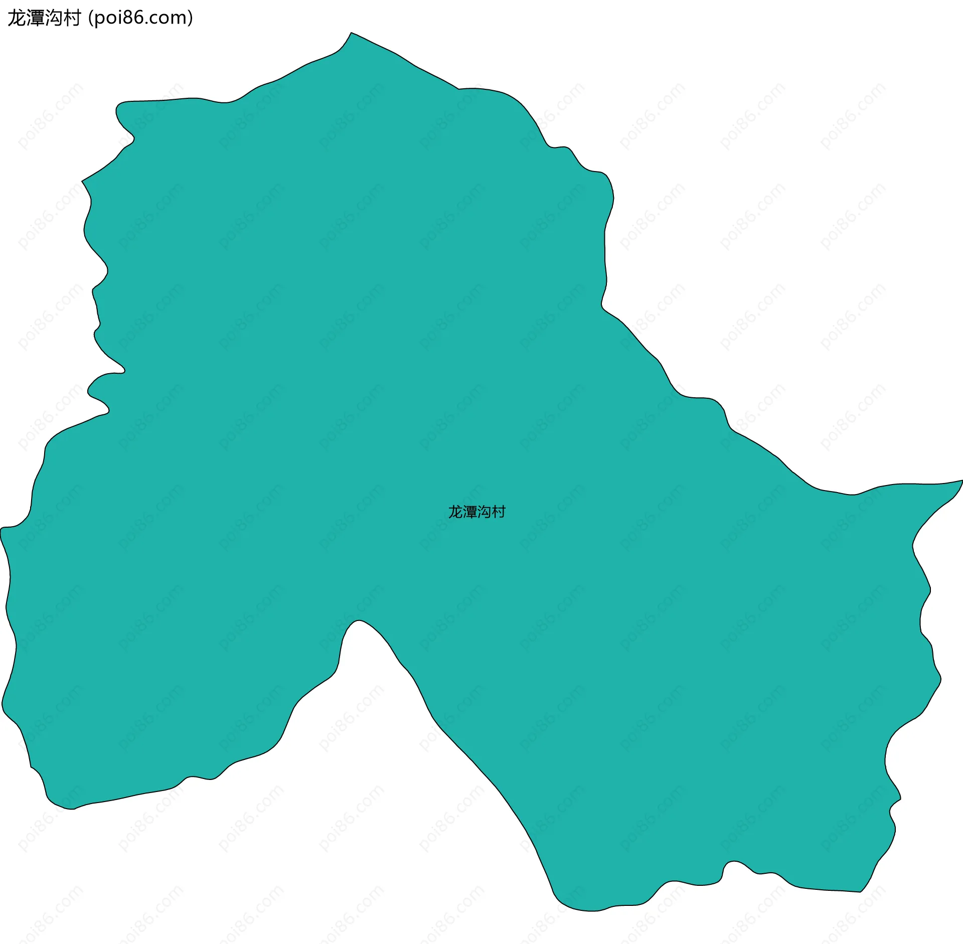 龙潭沟村边界地图