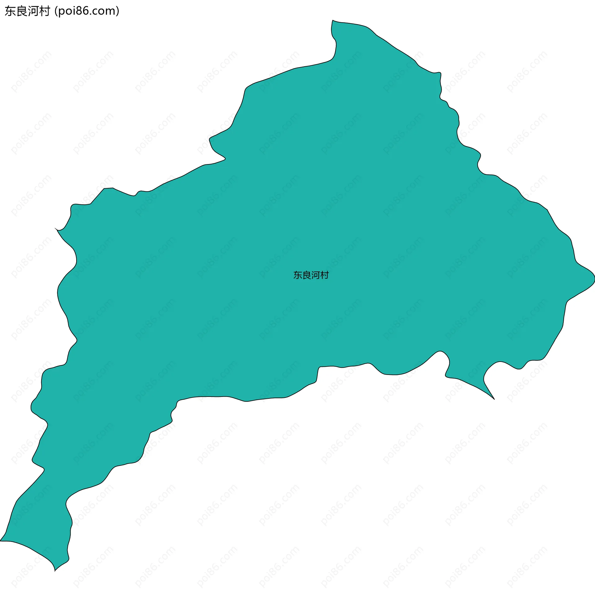 东良河村边界地图