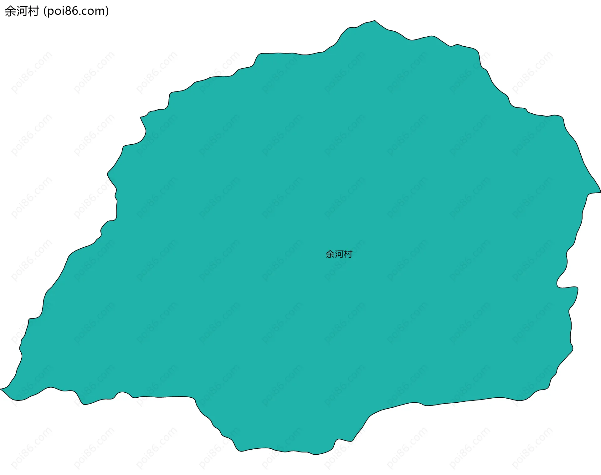 余河村边界地图