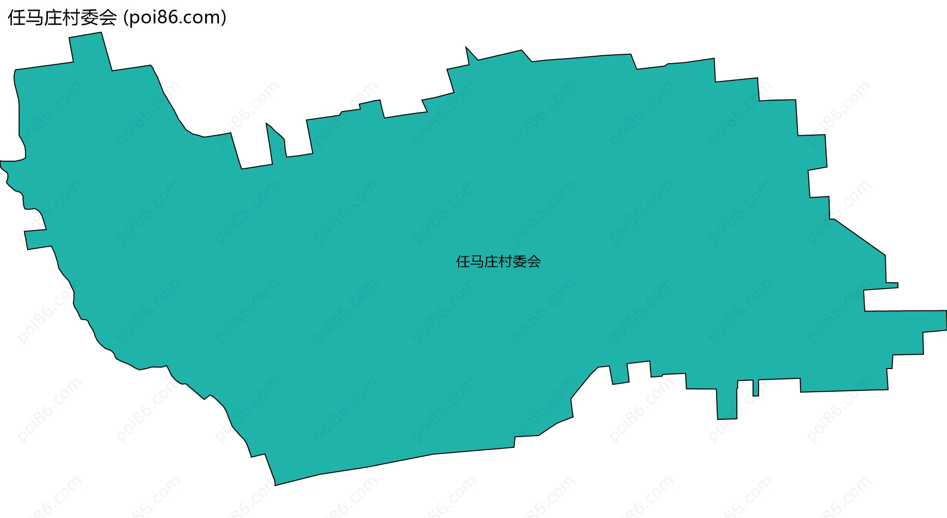 任马庄村委会边界地图