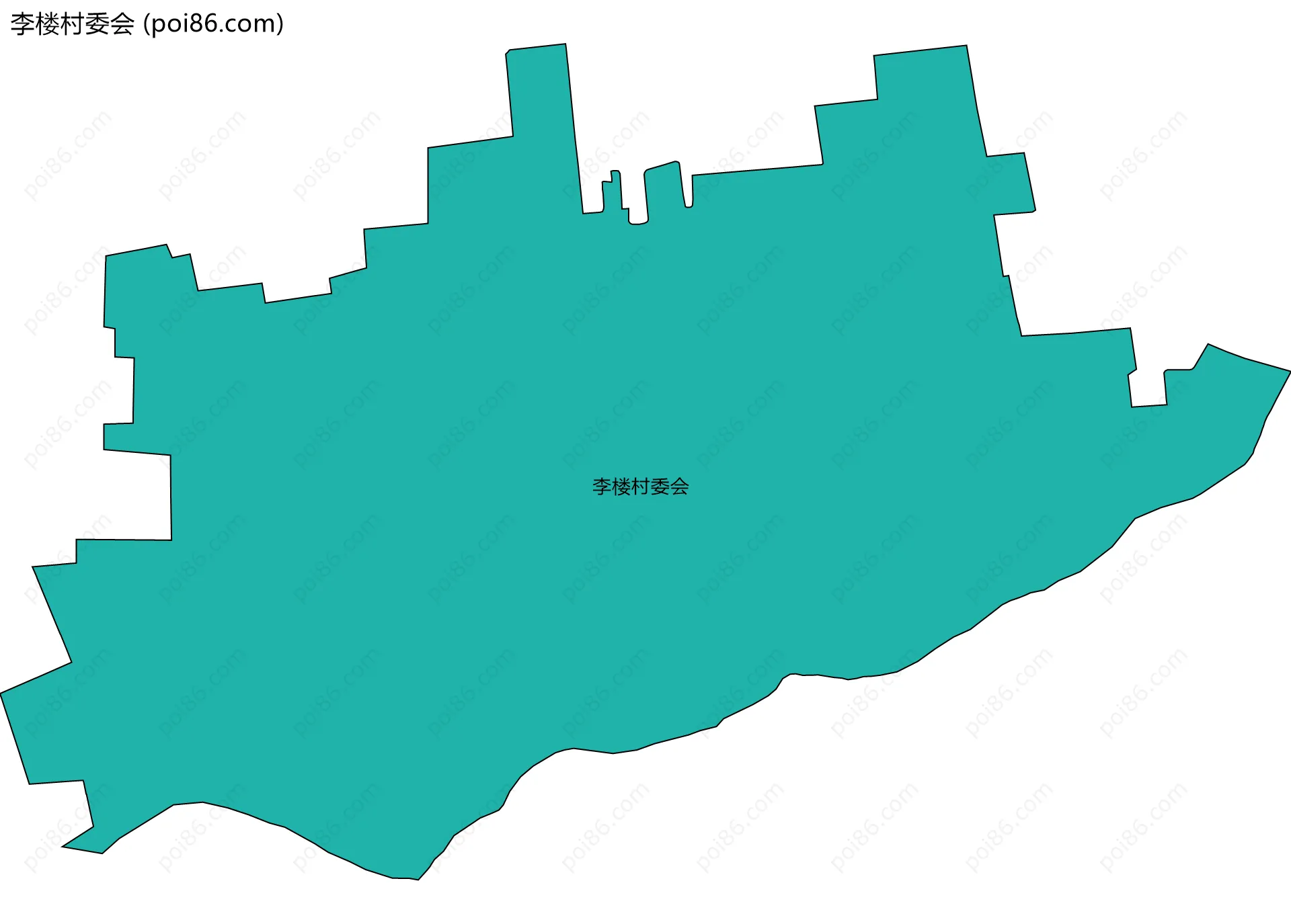 李楼村委会边界地图