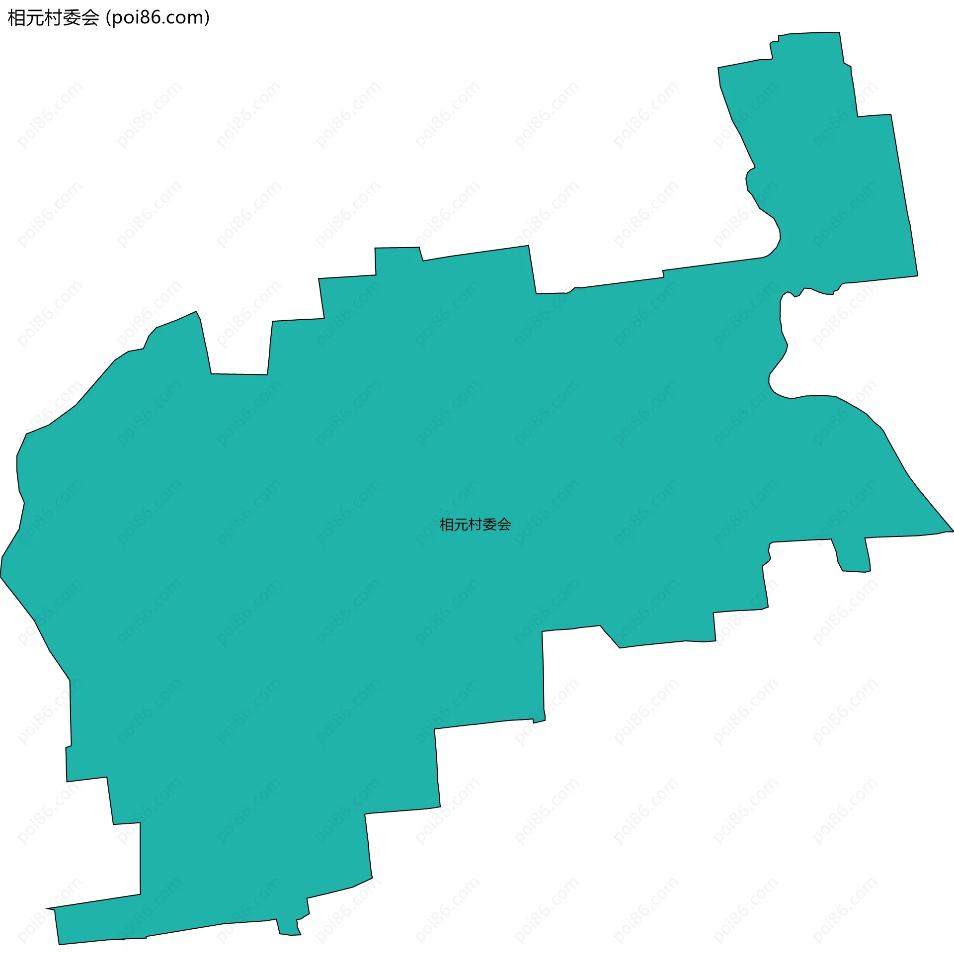 相元村委会边界地图