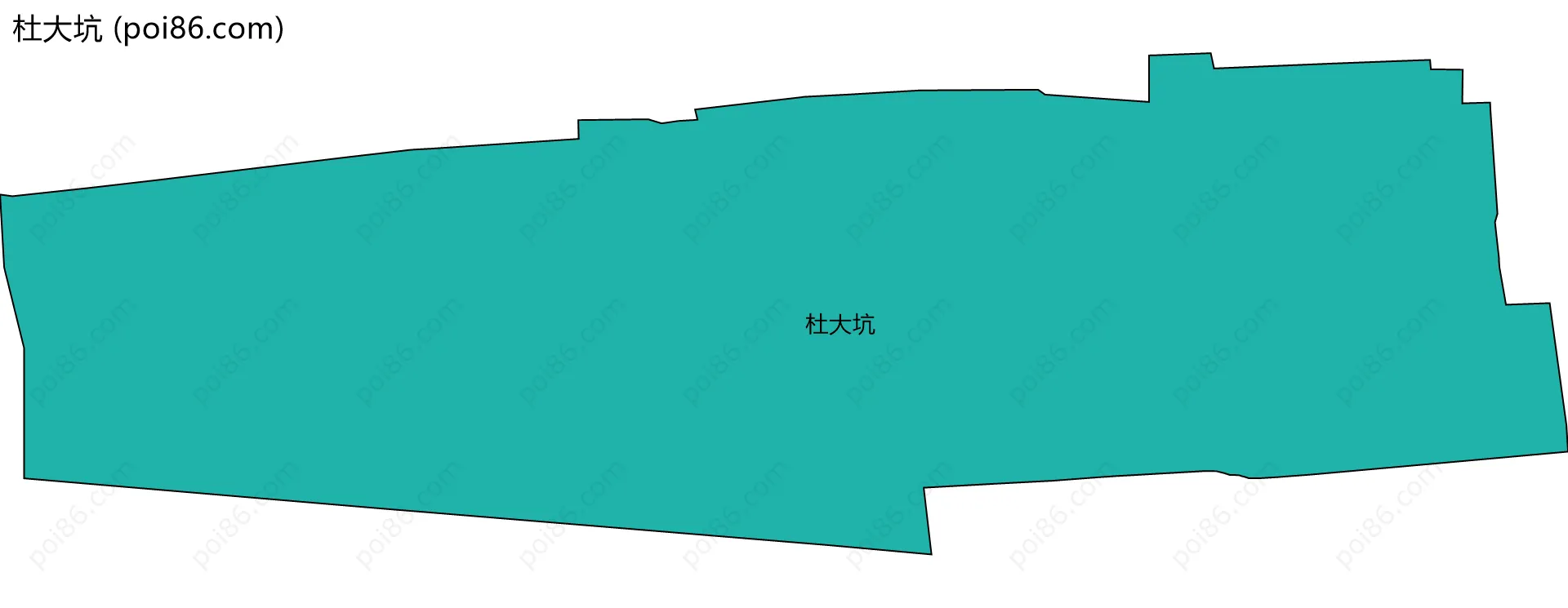 杜大坑边界地图