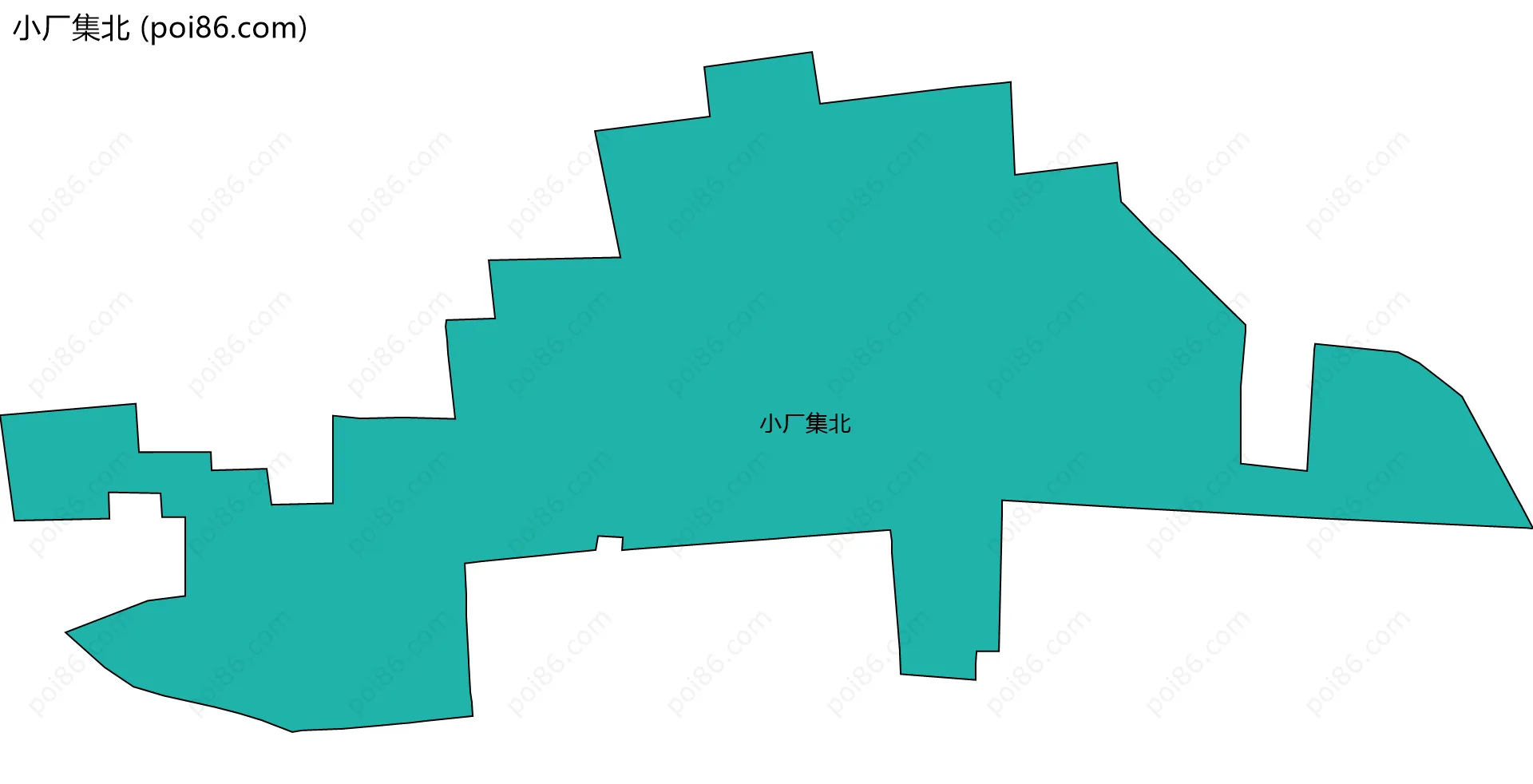 小厂集北边界地图