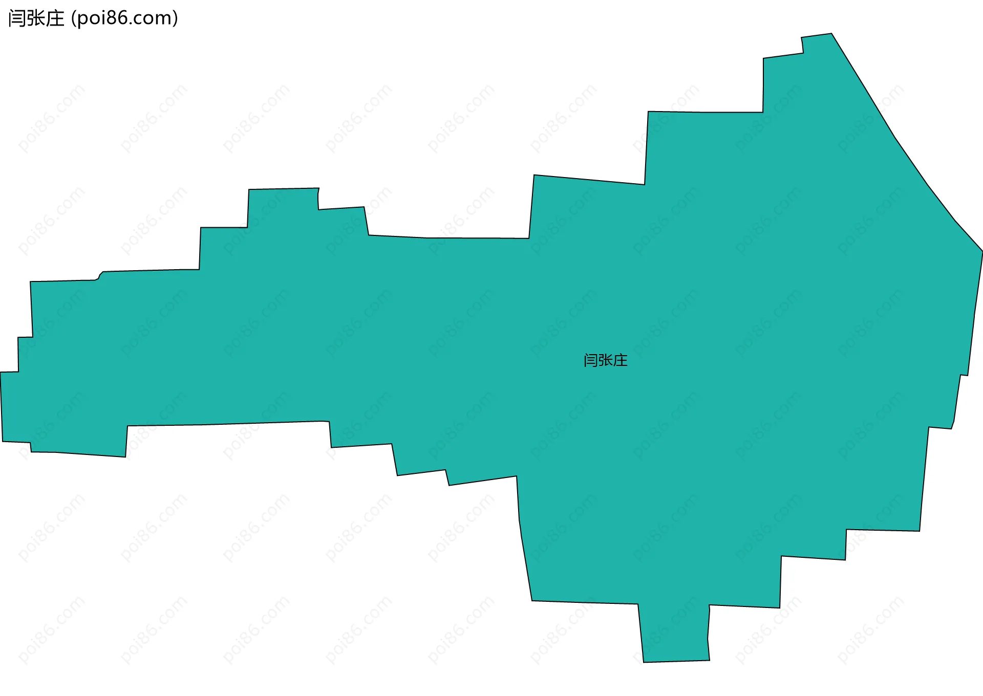 闫张庄边界地图