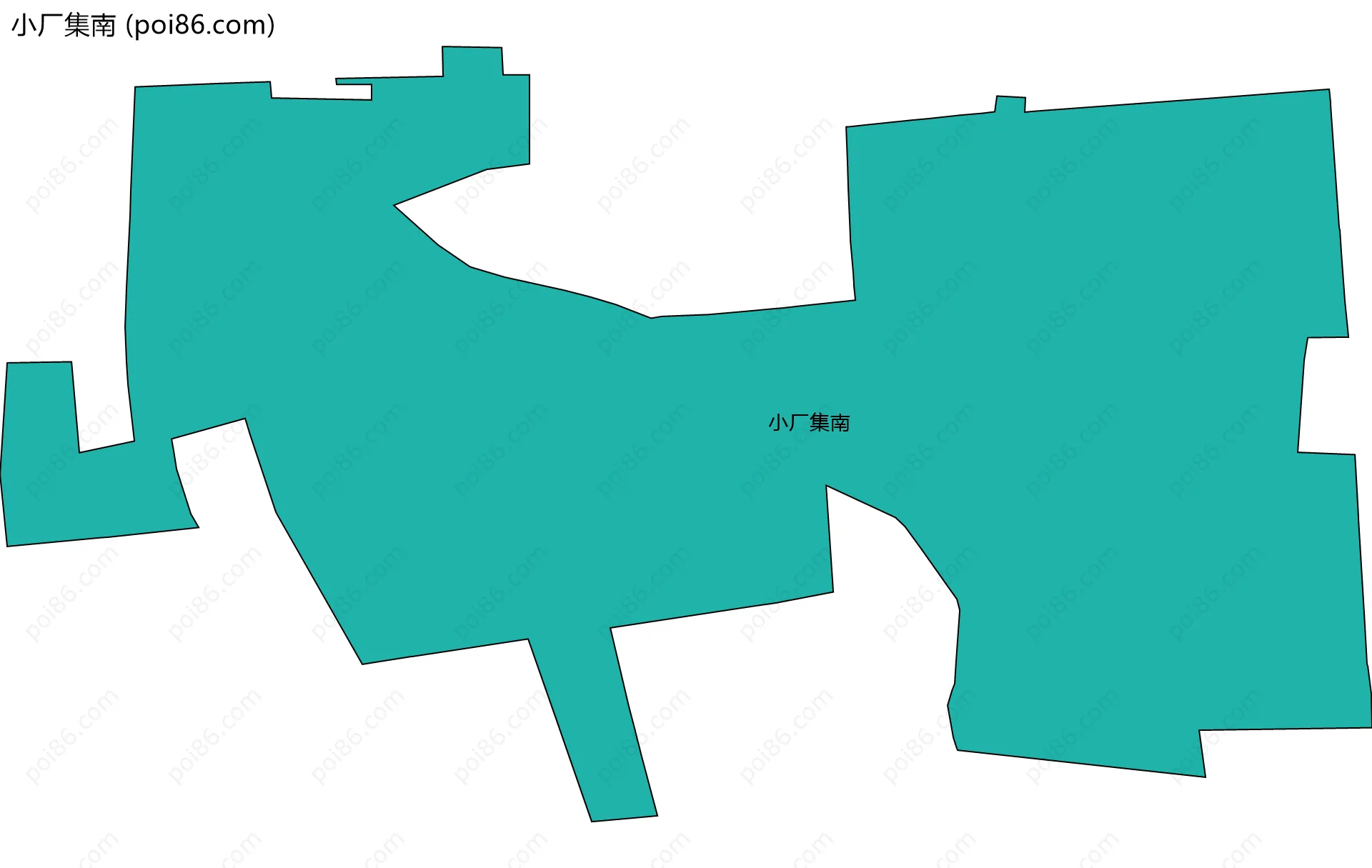 小厂集南边界地图
