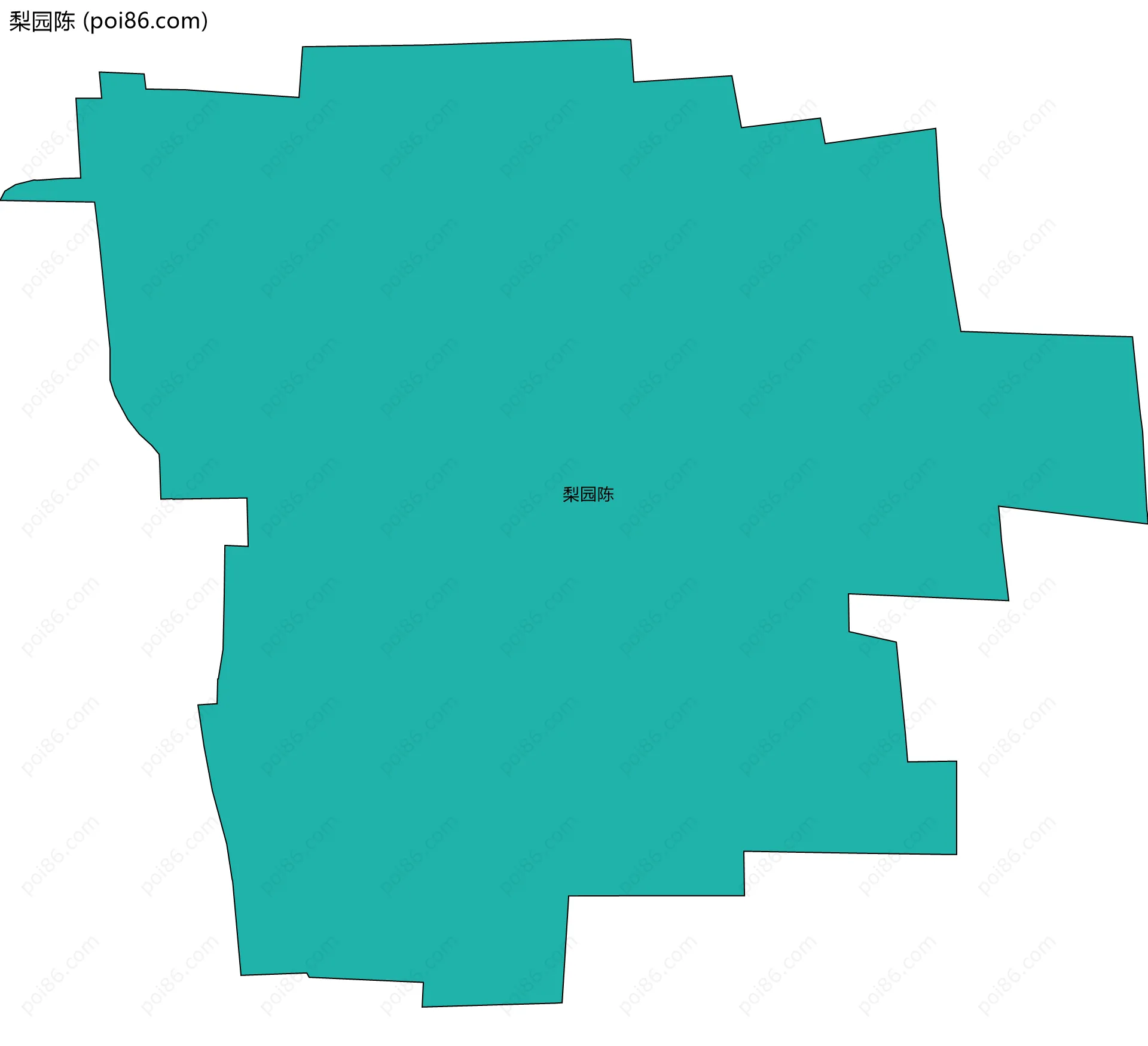 梨园陈边界地图