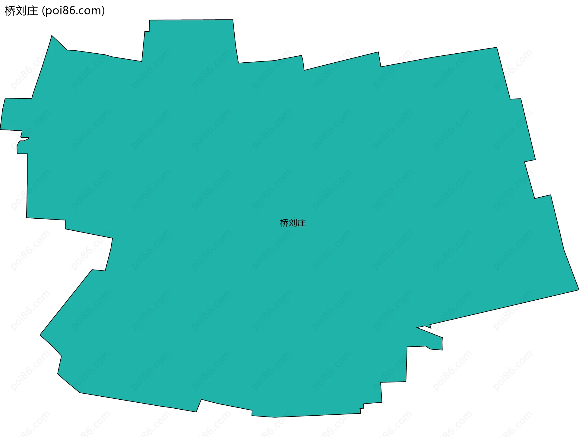 桥刘庄边界地图