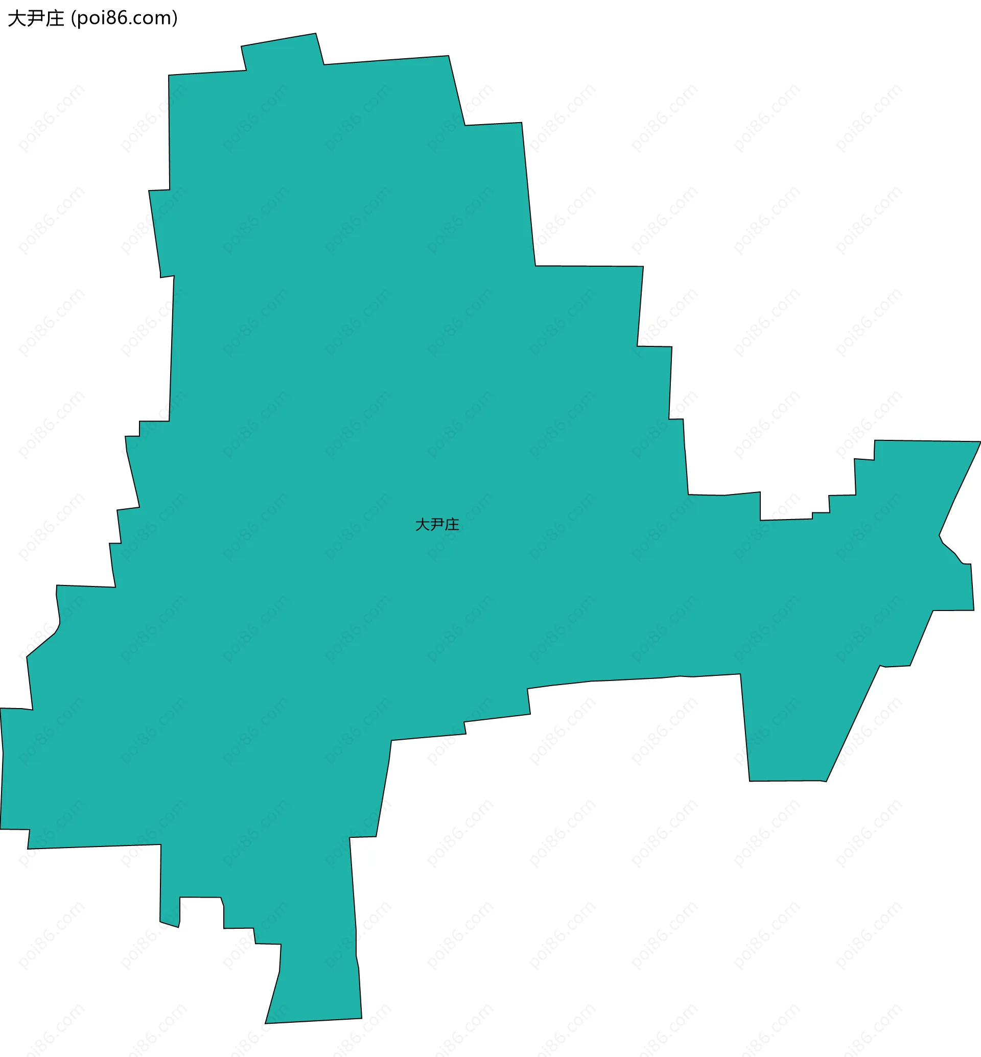 大尹庄边界地图