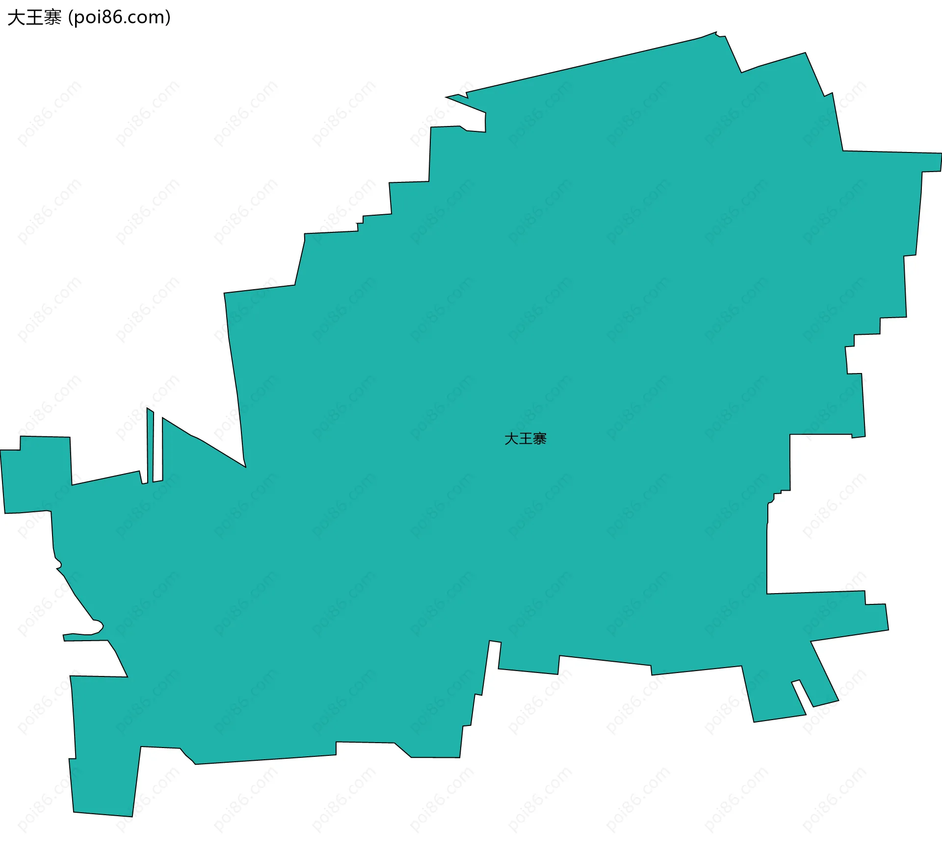 大王寨边界地图