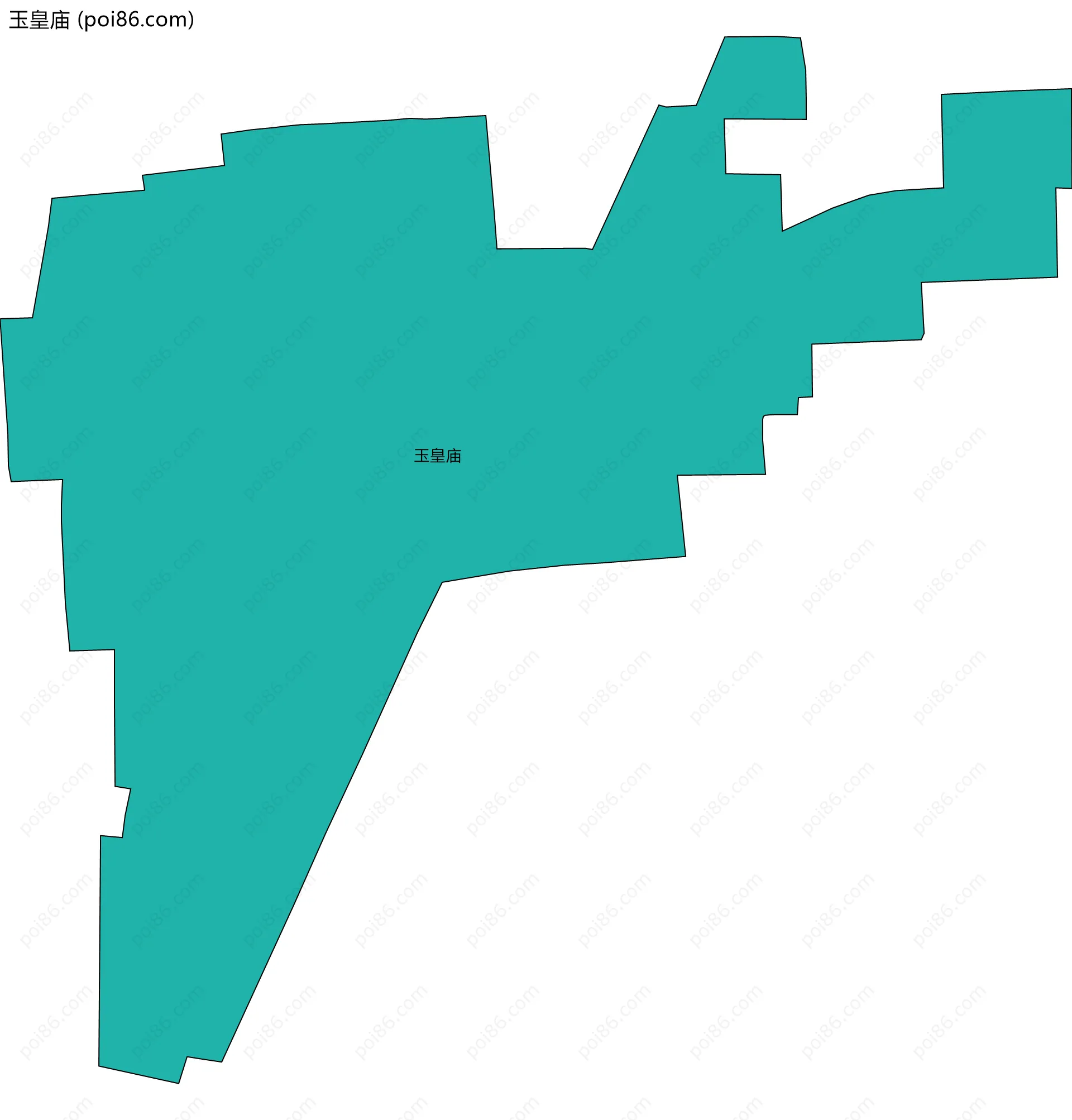 玉皇庙边界地图