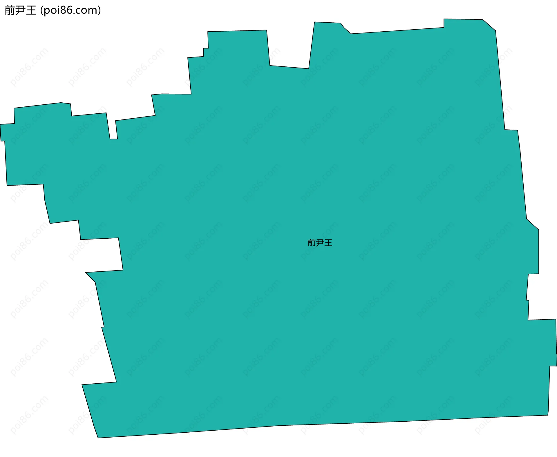 前尹王边界地图