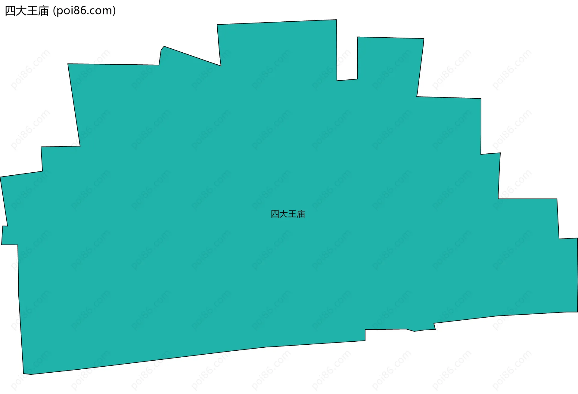 四大王庙边界地图