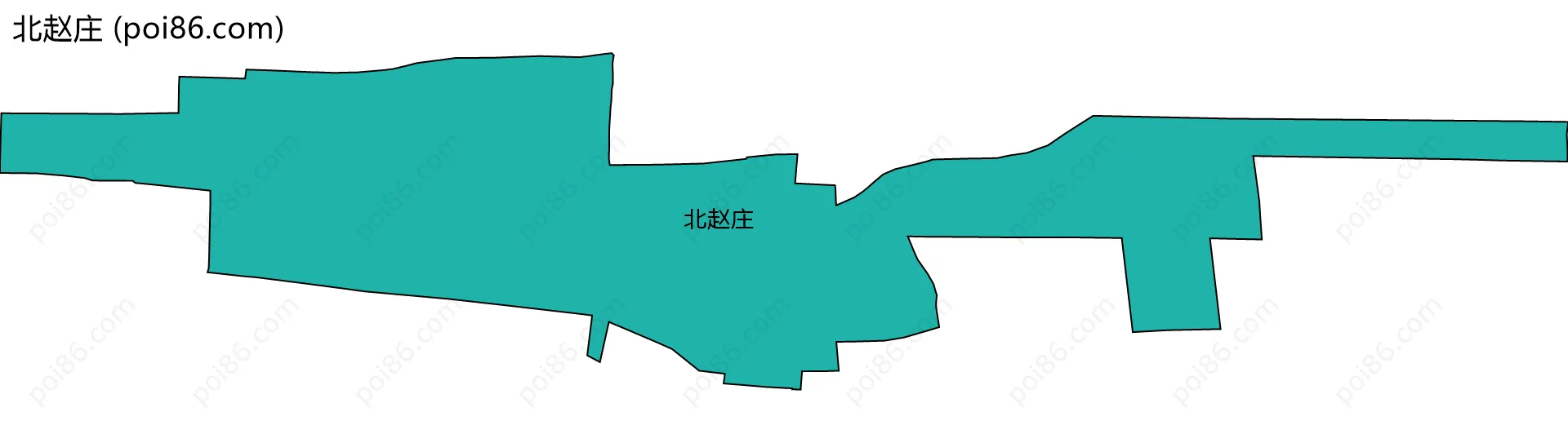 北赵庄边界地图