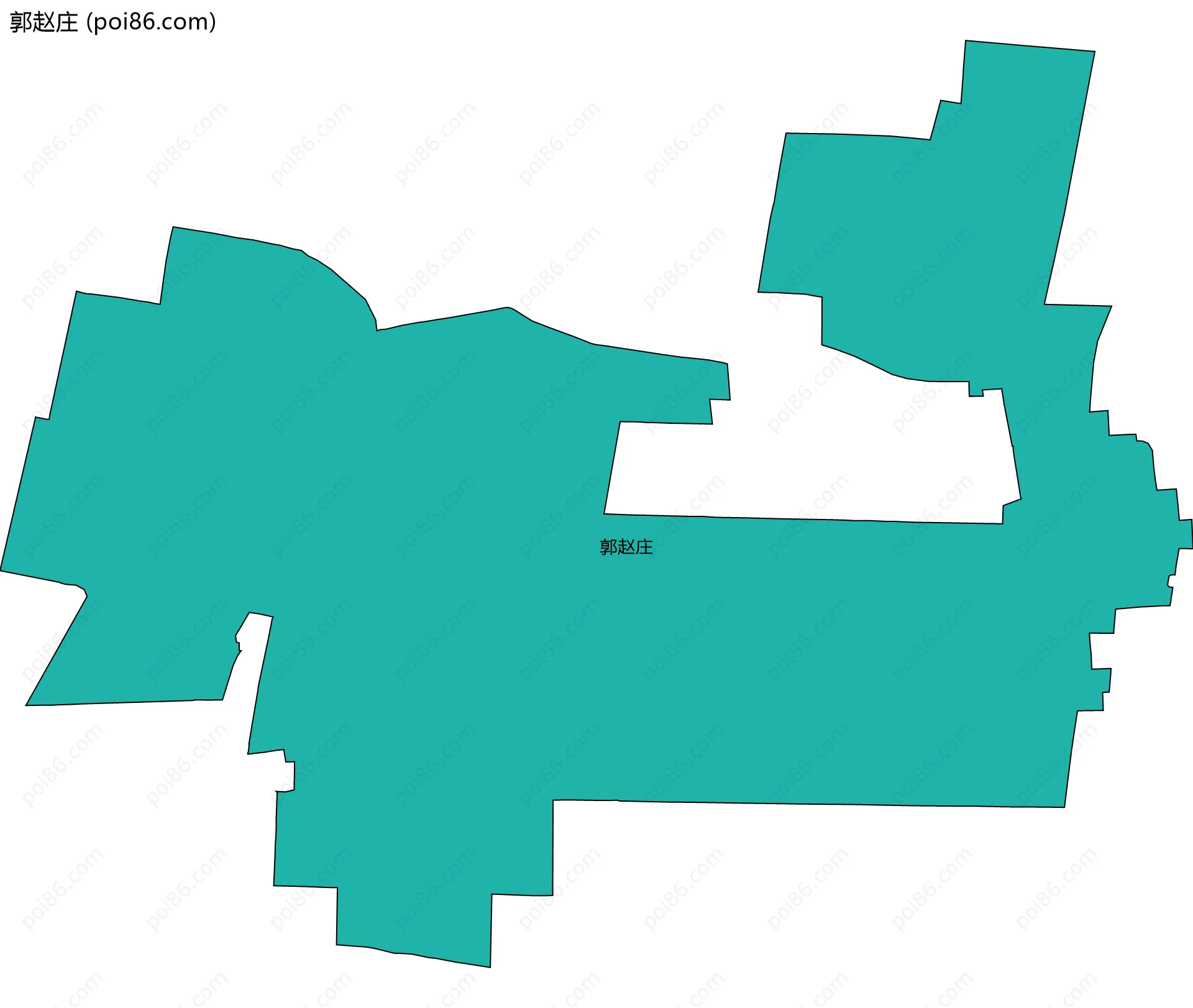郭赵庄边界地图