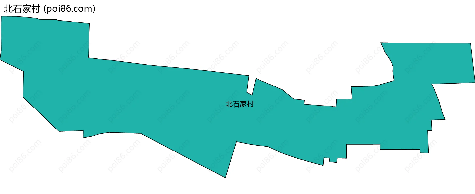 北石家村边界地图
