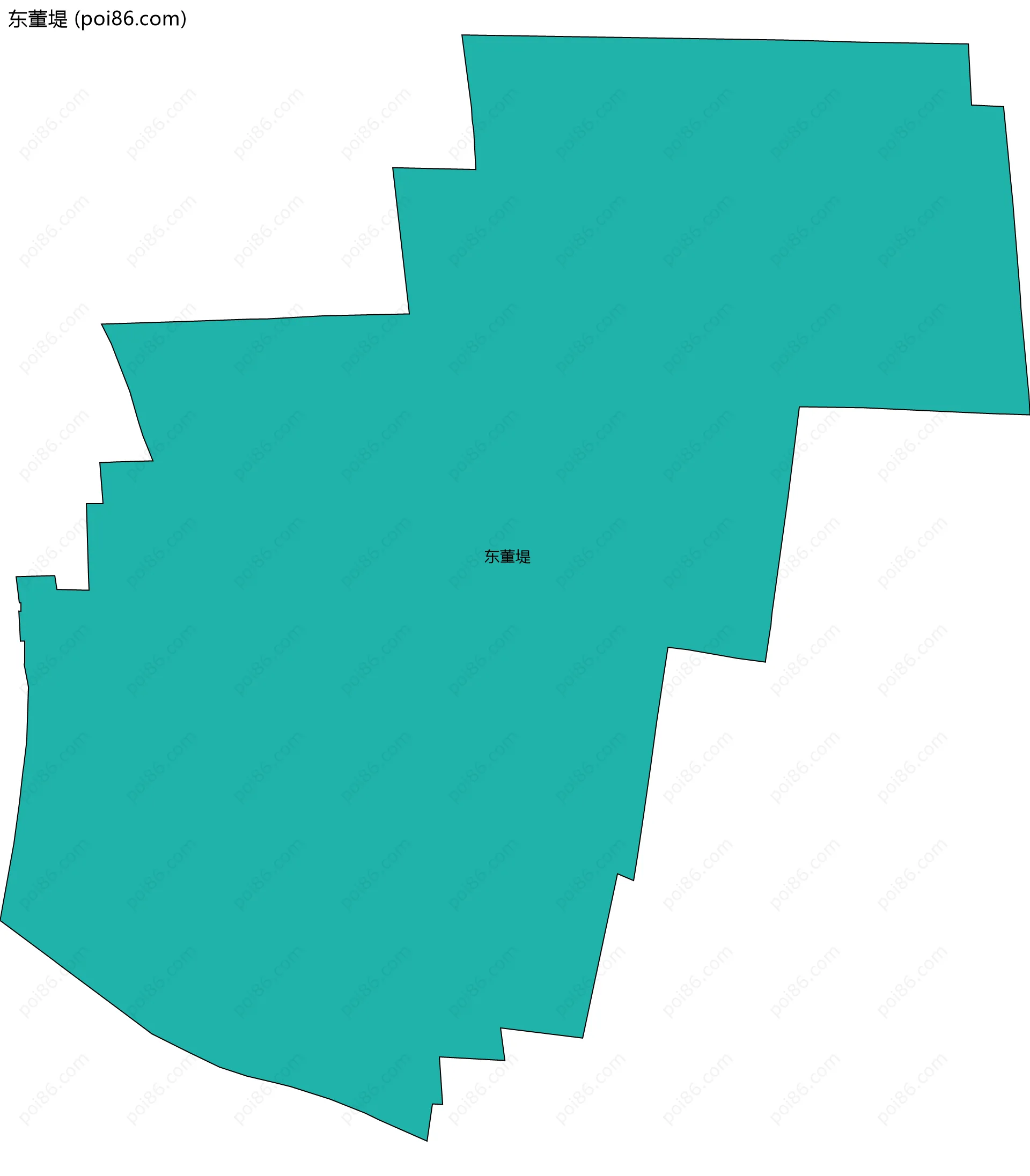 东董堤边界地图